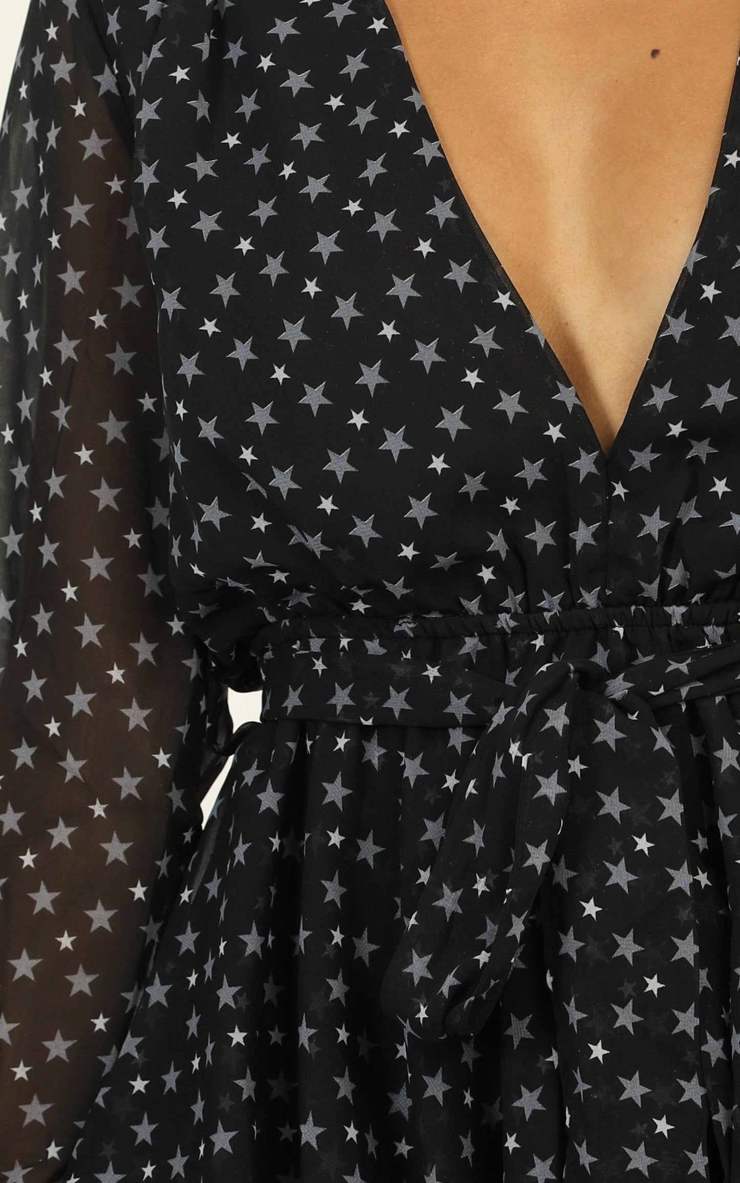 Lioness - No Sleep Dress In Black Print
