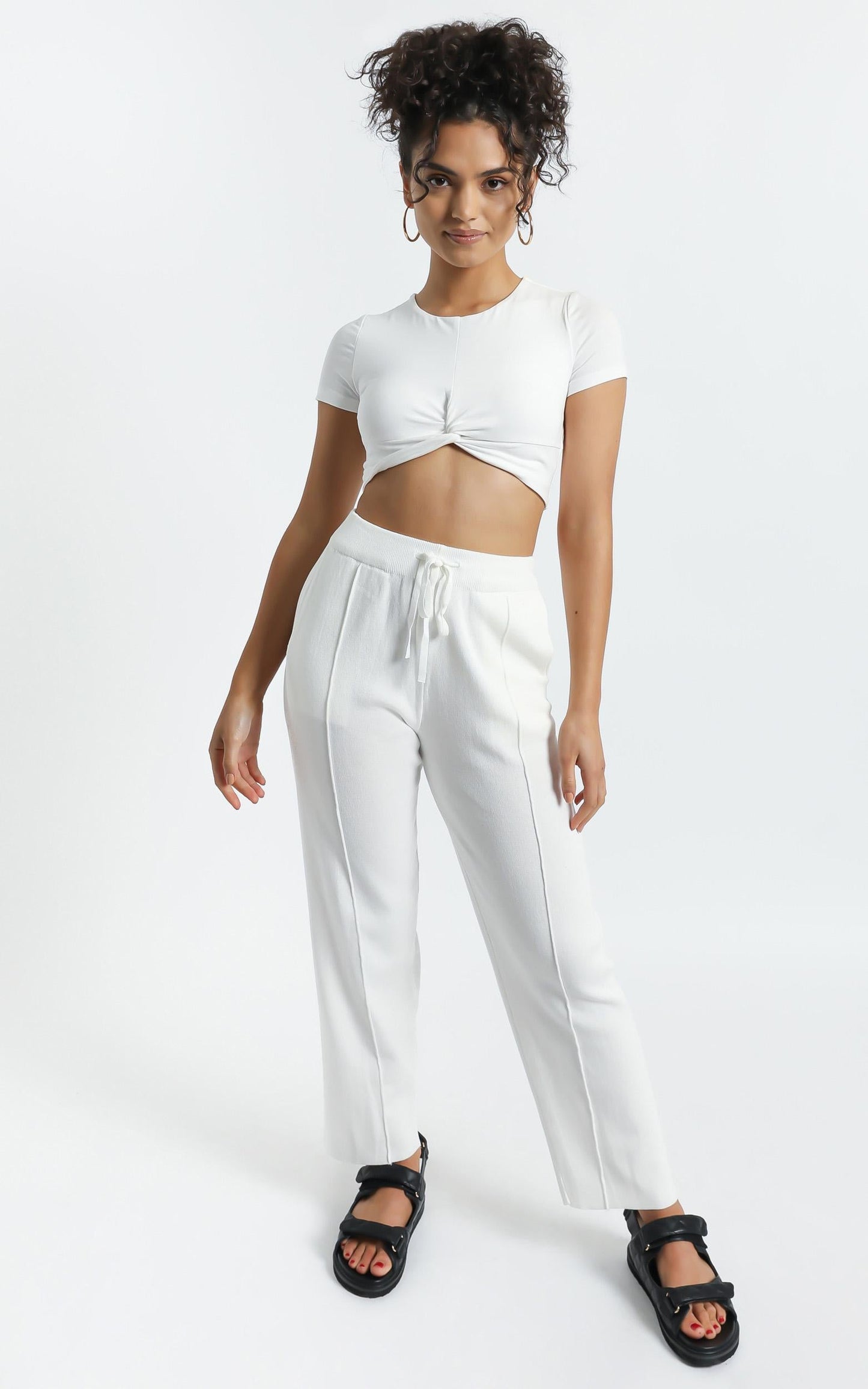 Bertie Knit Pants in White