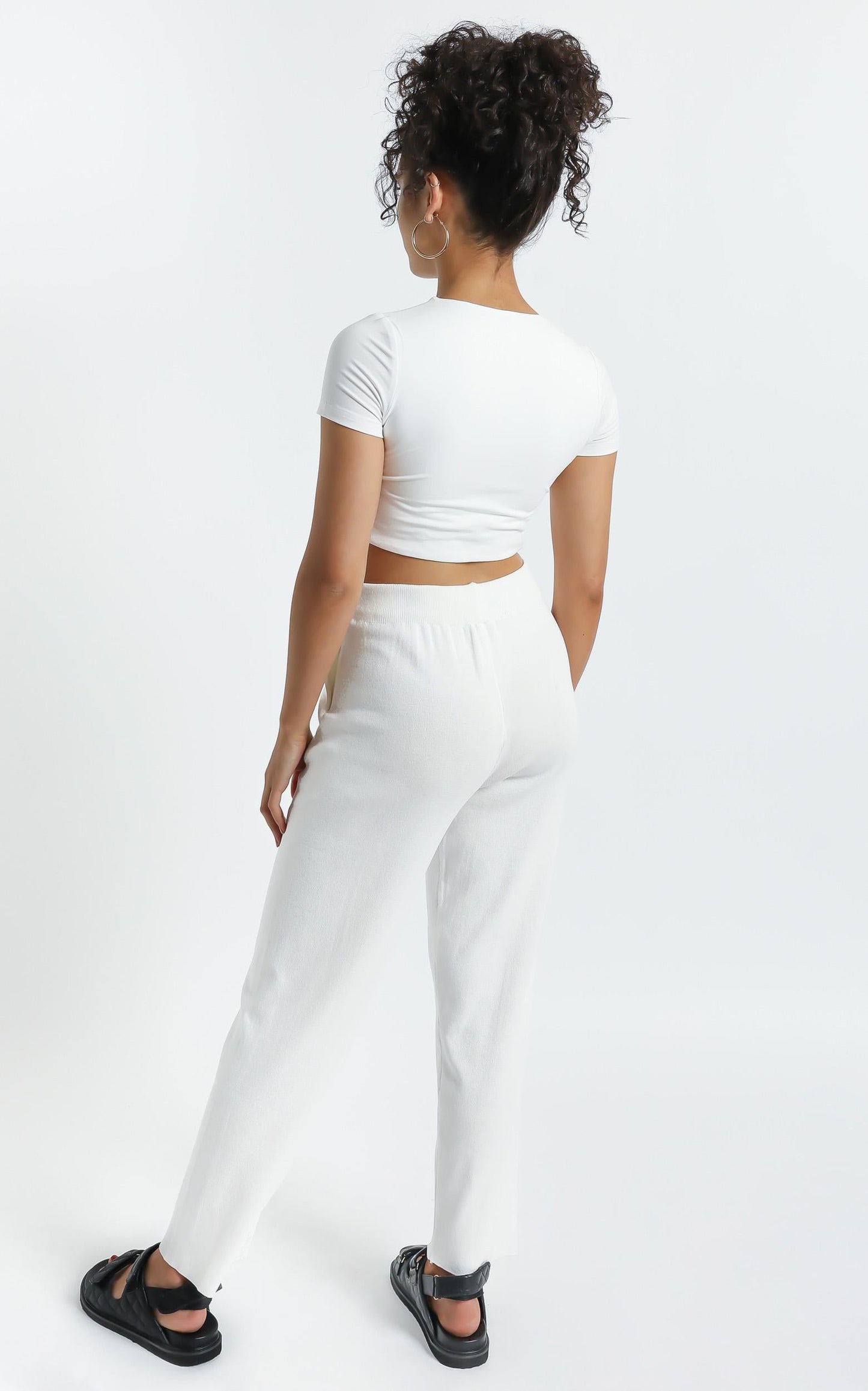 Bertie Knit Pants in White