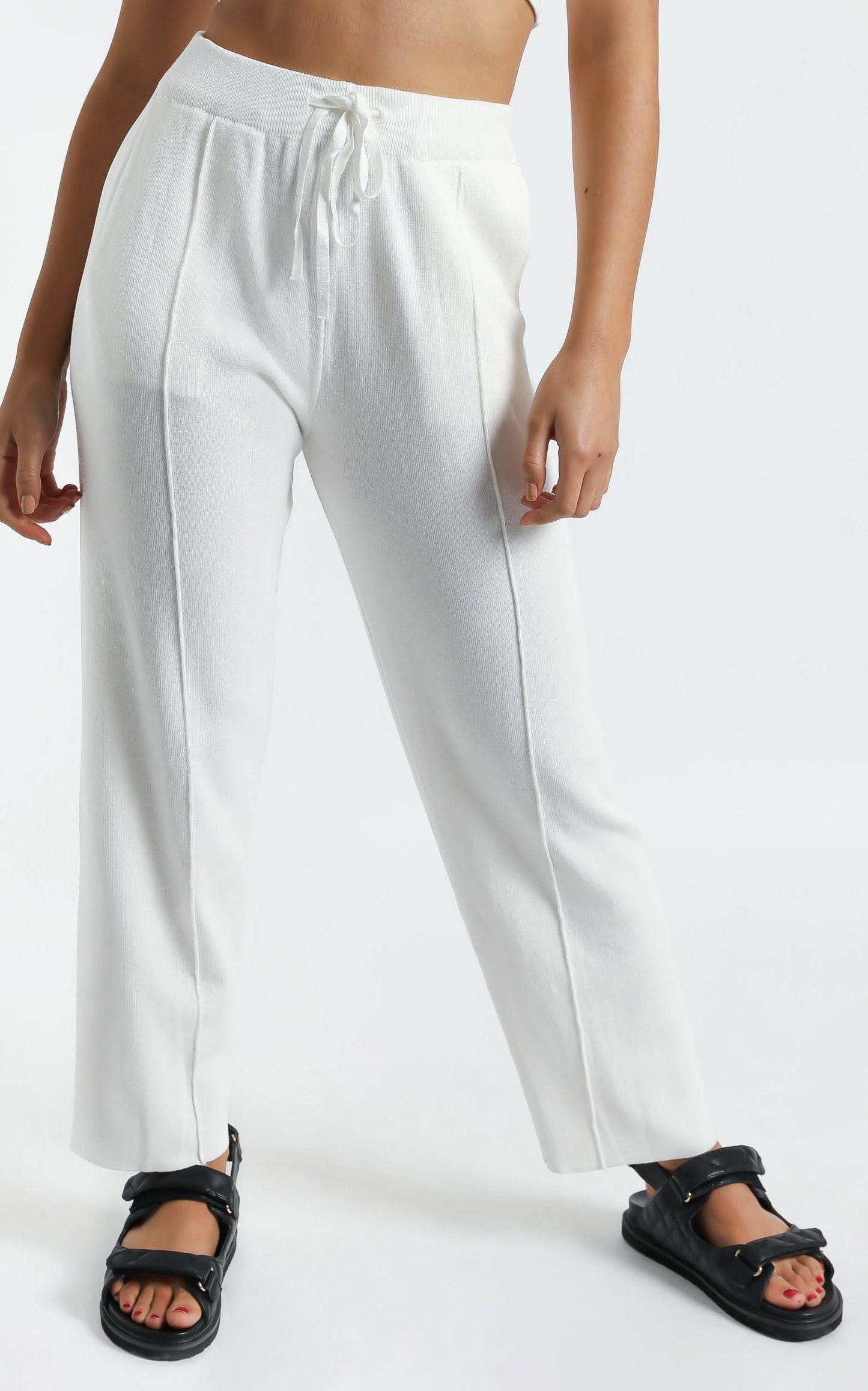 Bertie Knit Pants in White
