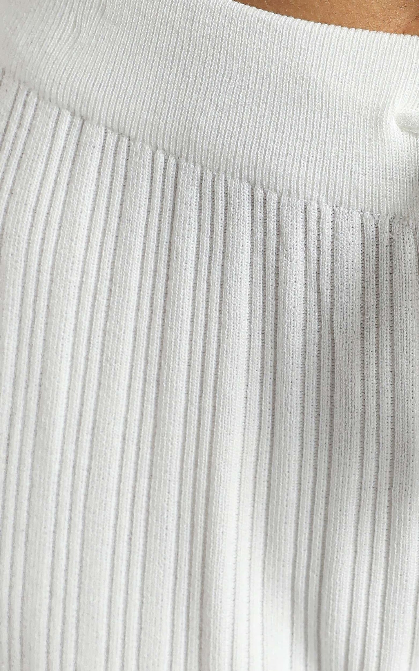 Blair Ribbed Pants in White