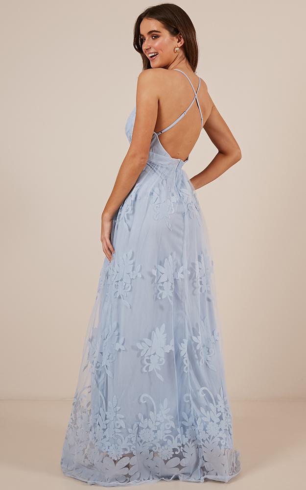 Promenade Maxi Dress in Blue