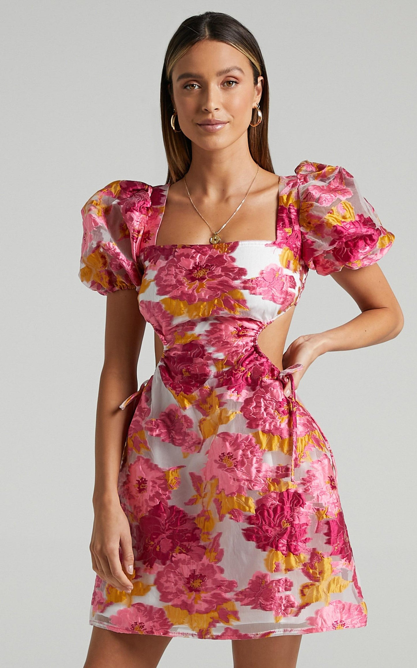 Westley Dress in Pink Floral