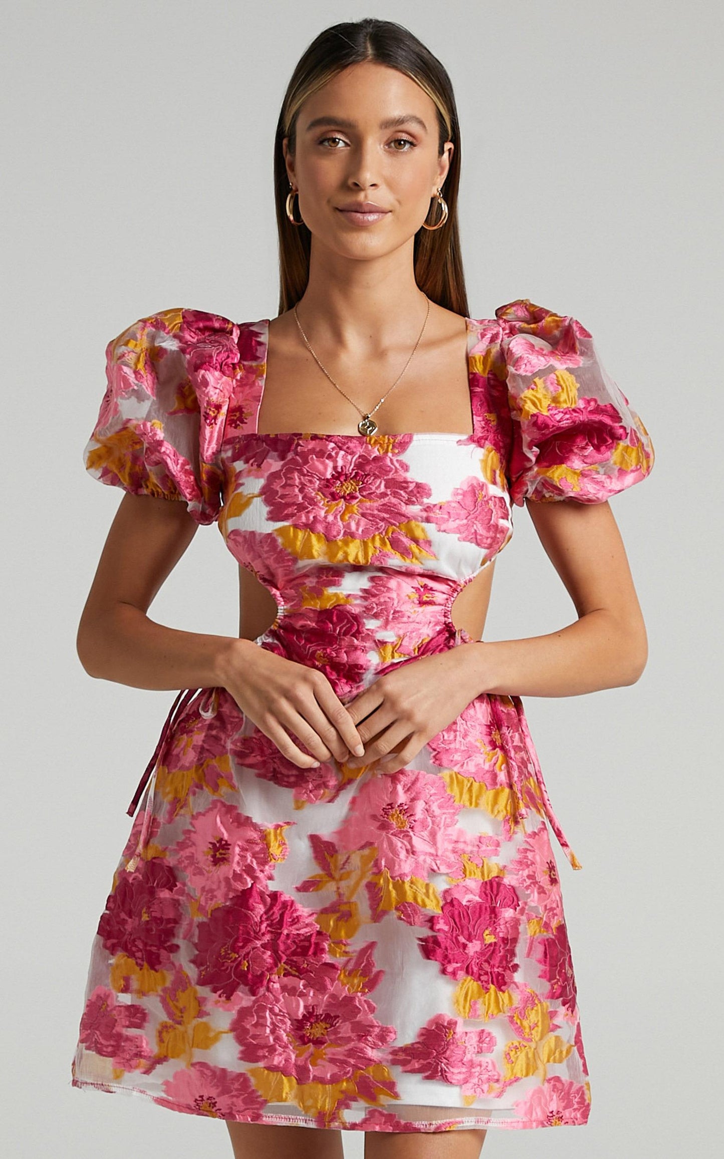 Westley Dress in Pink Floral