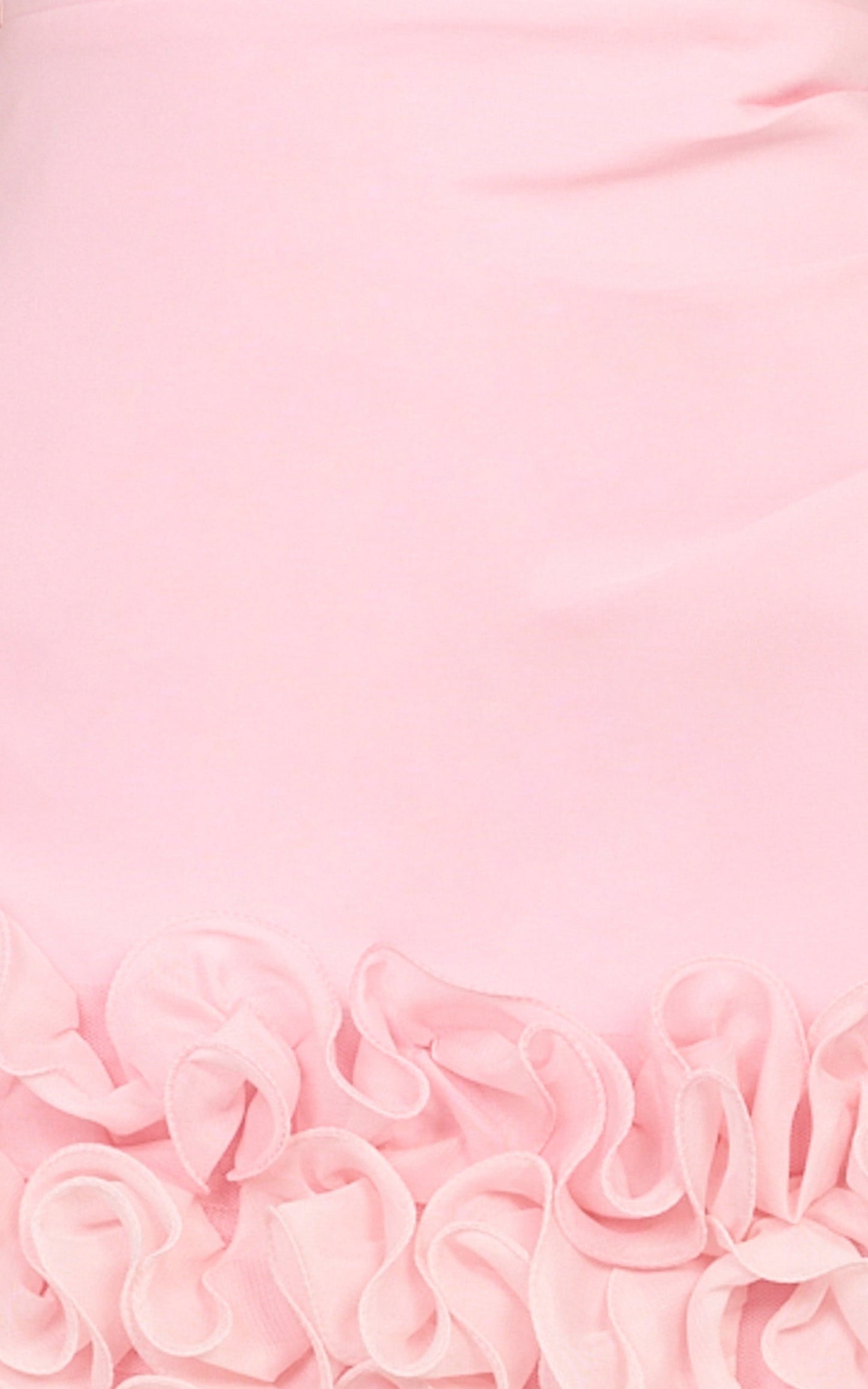 Inaya Mini Dress - Strapless Flounce Hem Dress in Pink