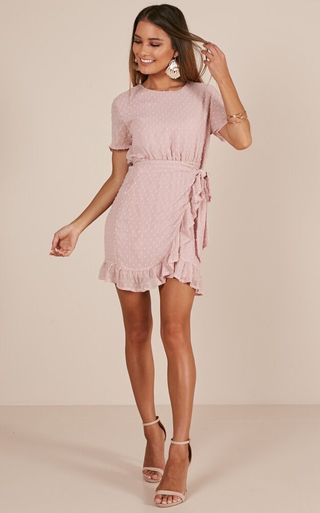 Perfect Solution Dress In Blush