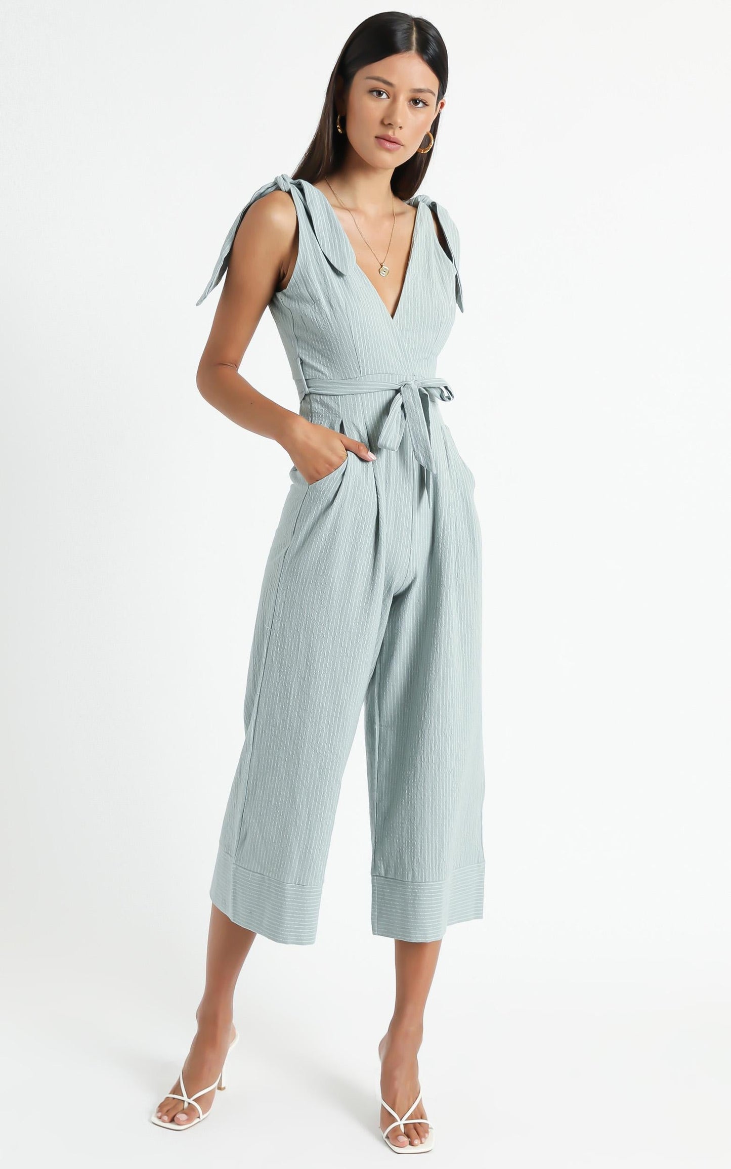 Endless Circling Jumpsuit in sage