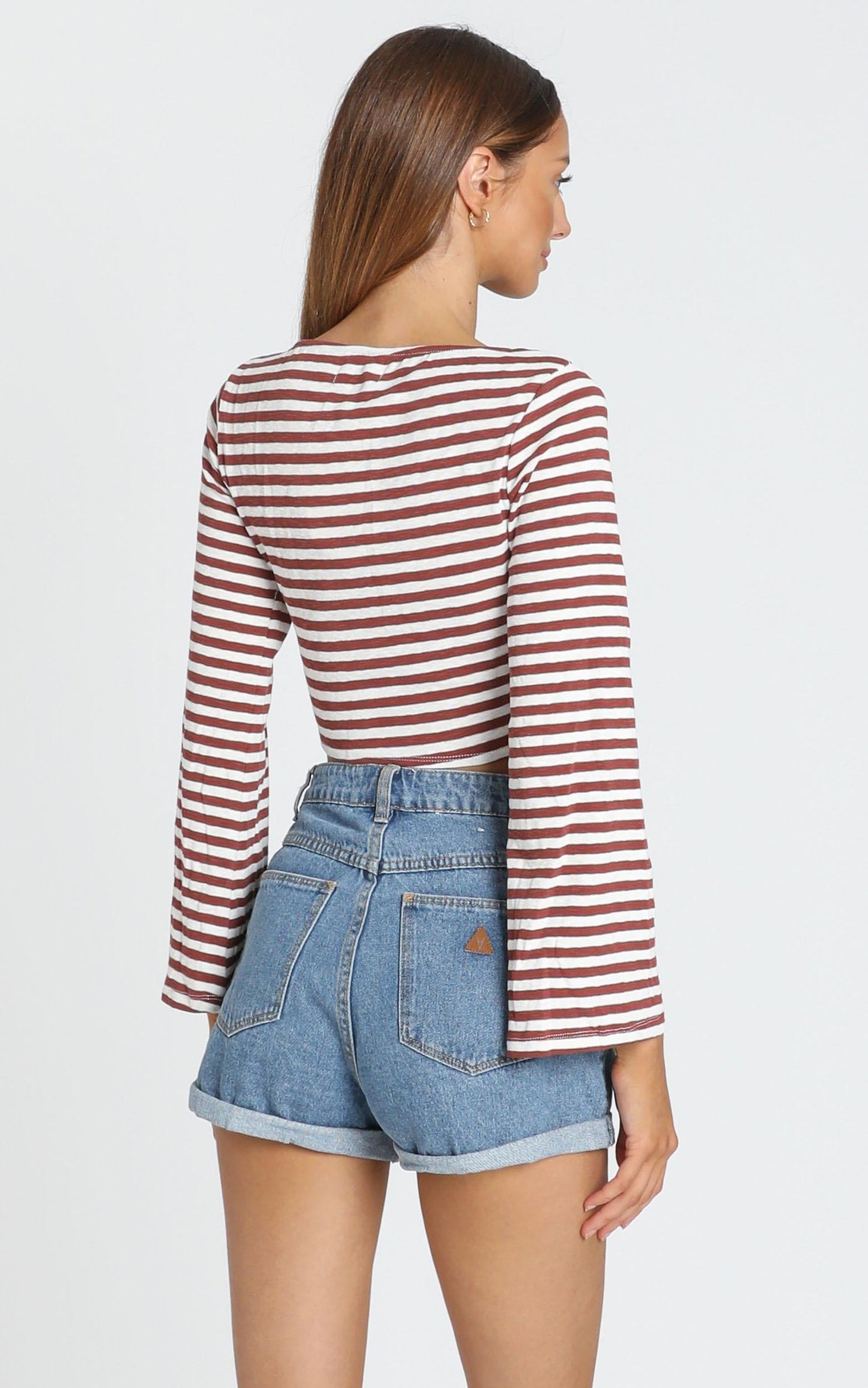 Elixir Top in Red and White Stripe