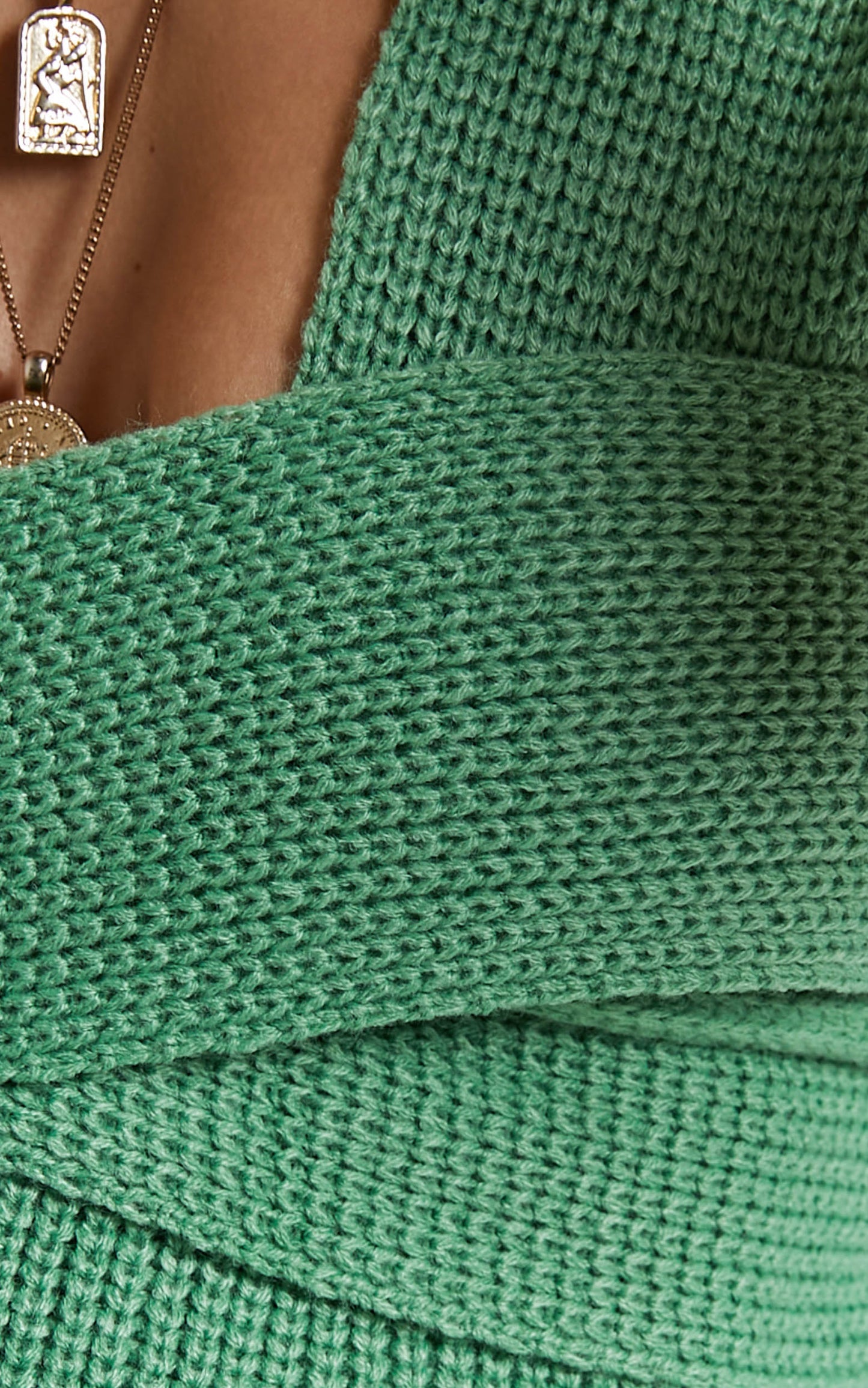 Kody Top - Wrap Knit Top in Green
