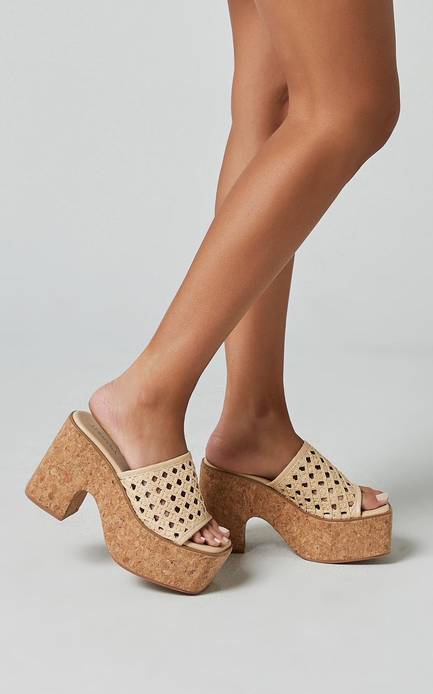 Therapy - Delirium Heels in NATURAL RAFFIA