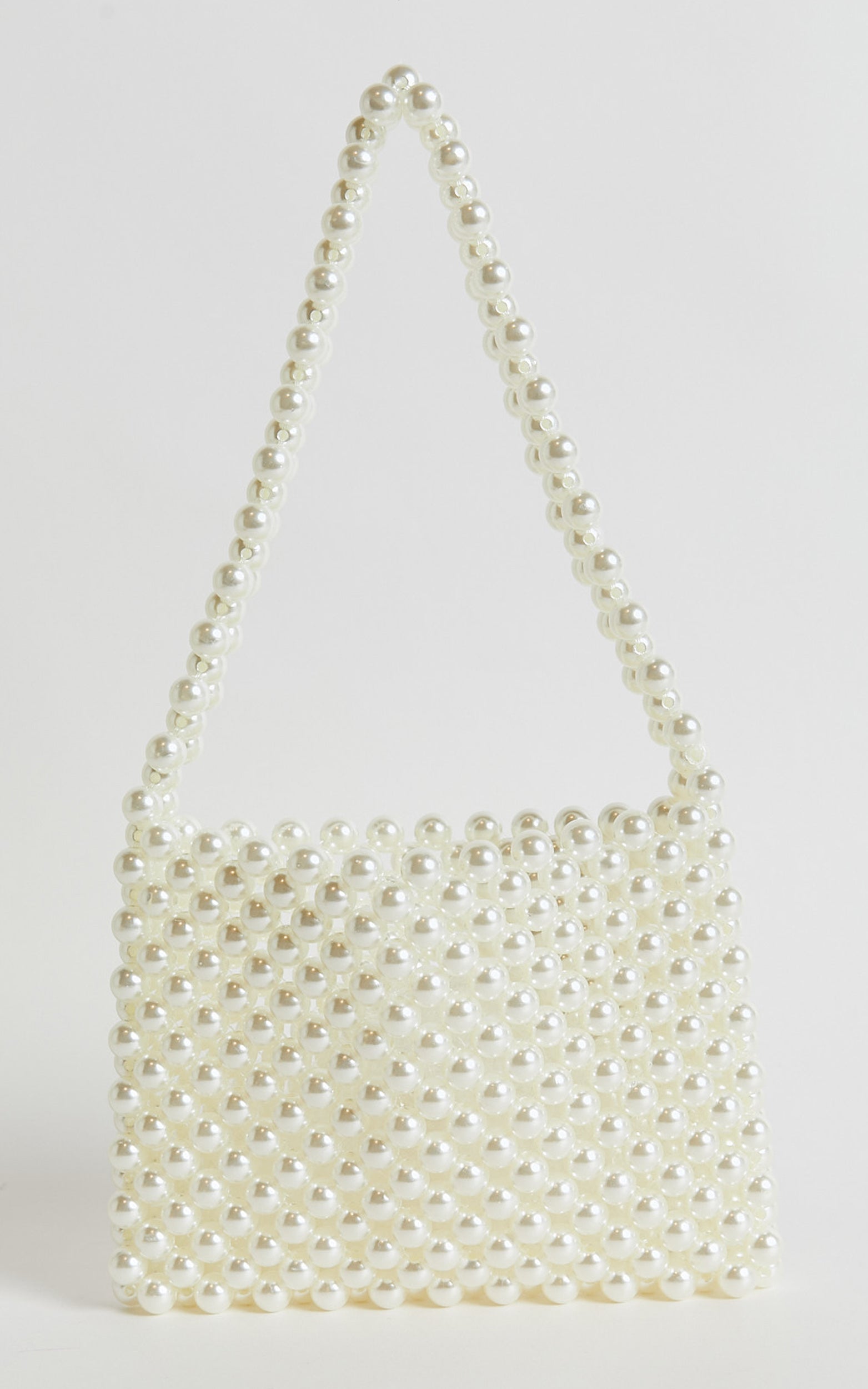 MONACO PEARL BEADED BAG in Cream