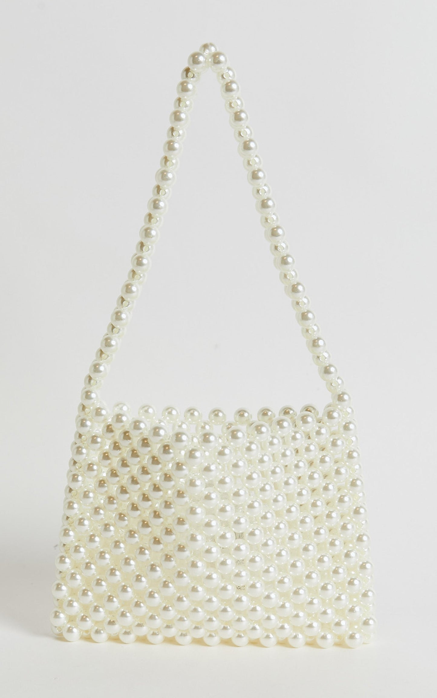 MONACO PEARL BEADED BAG in Cream