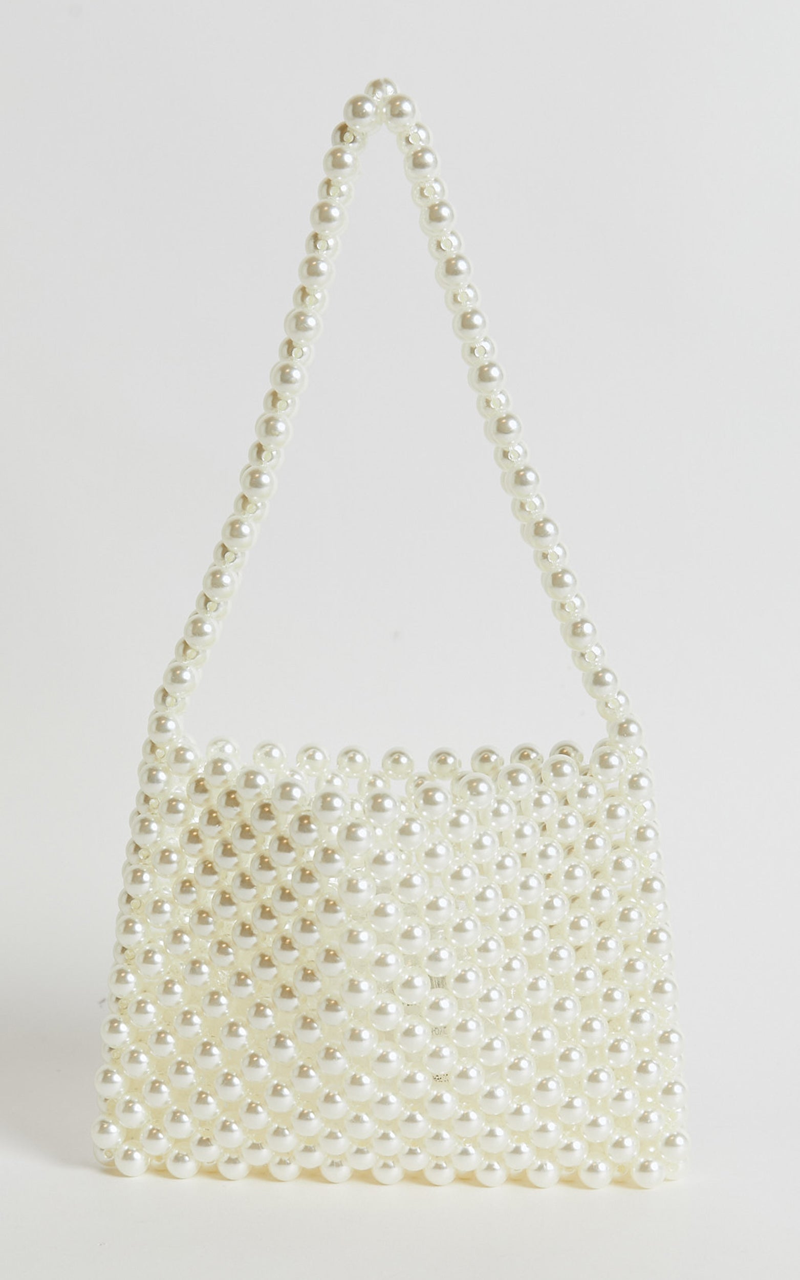 MONACO PEARL BEADED BAG in Cream