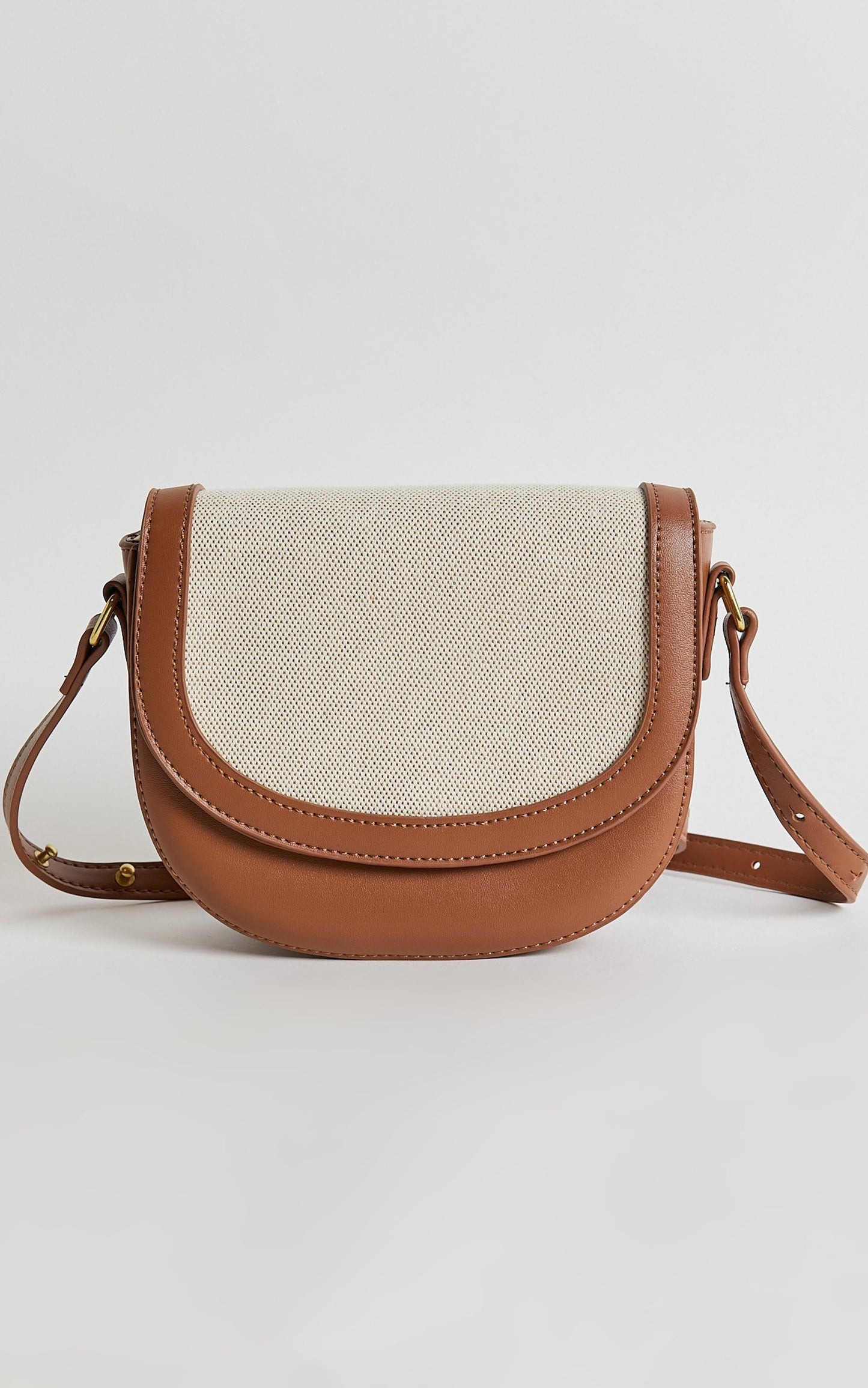 Arizona Two Tone Cross Body Bag in Tan