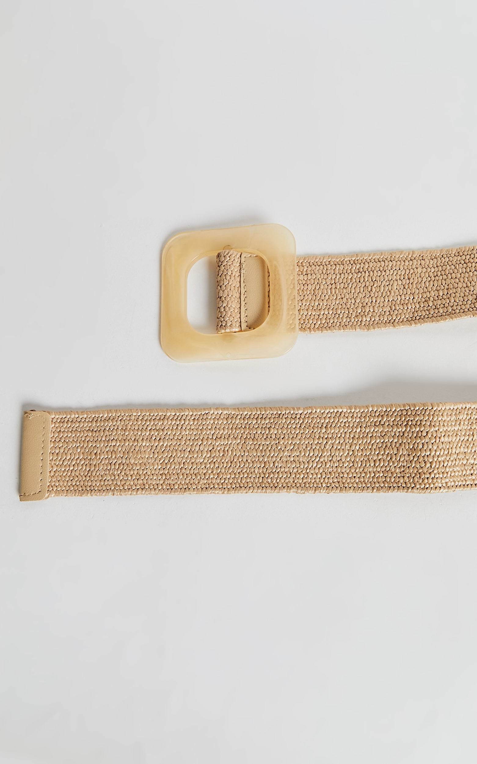 Ellenor Belt - Straw Belt in Natural