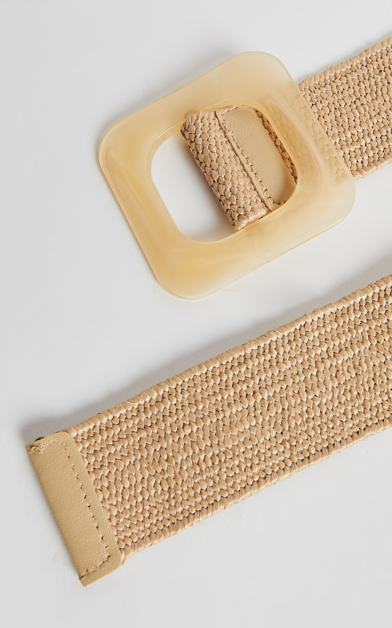 Ellenor Belt - Straw Belt in Natural
