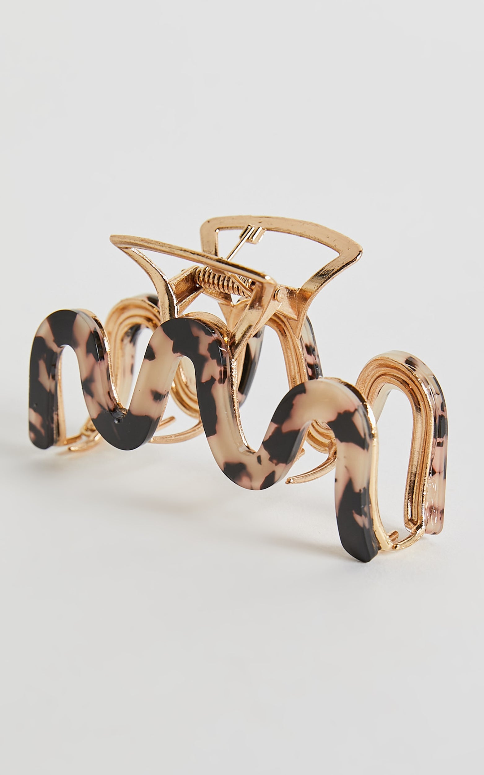 Lyrine Hair Clip in Tort and Gold