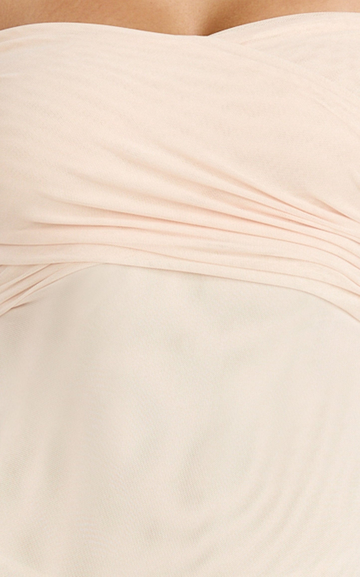 Opal Bodysuit - Long Sleeve Wrapped Off Shoulder Bodysuit in Cream
