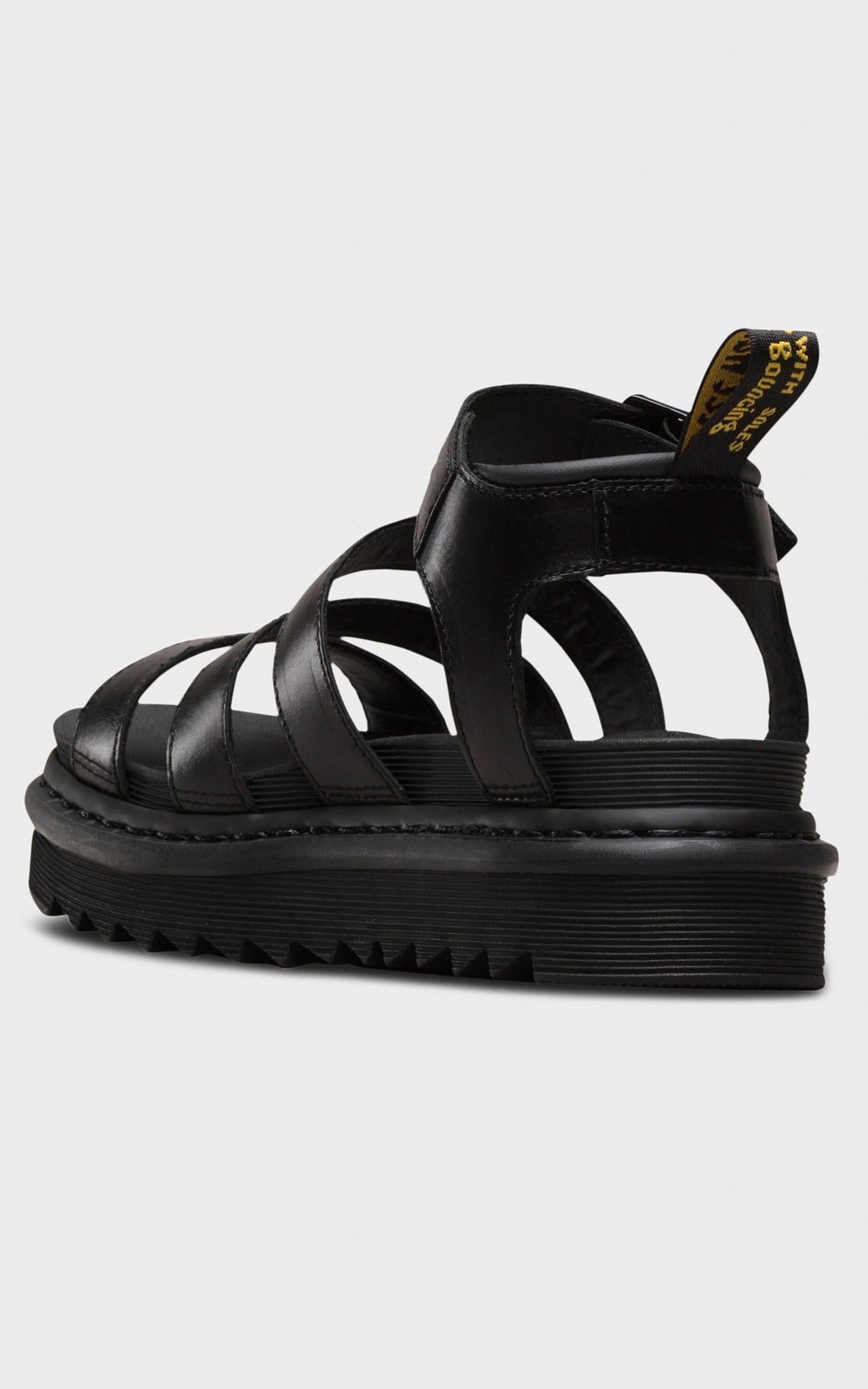 Dr. Martens - Blaire Chunky 3 Strap Sandal in Black Brando