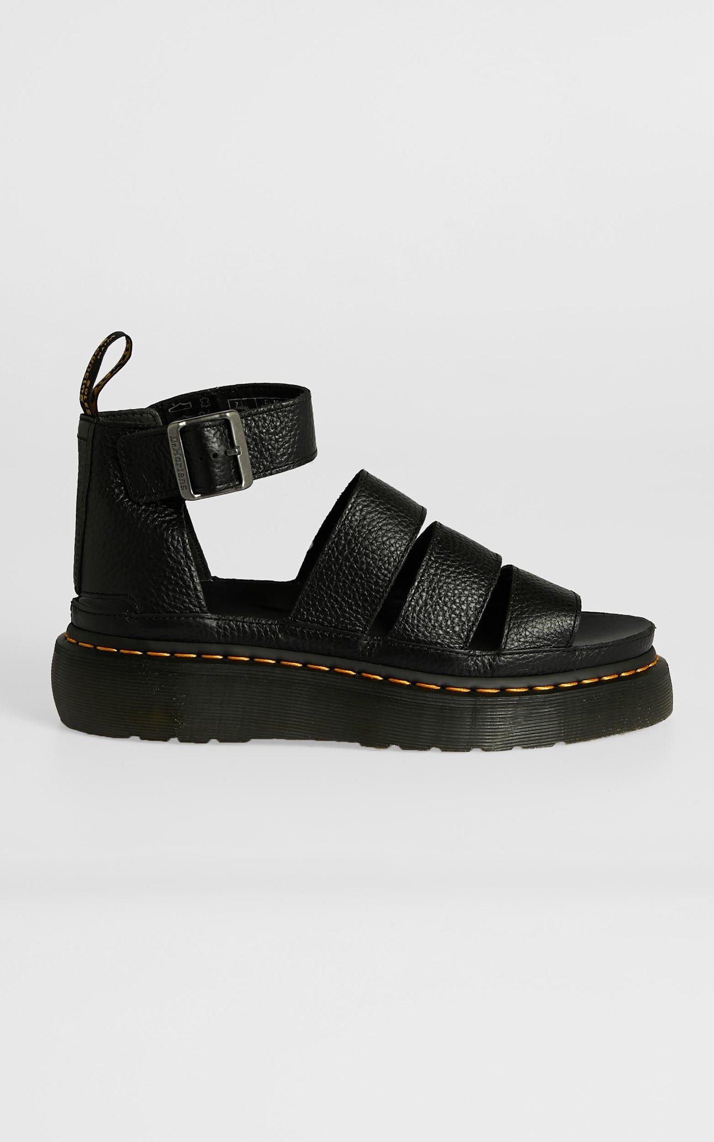 Dr. Martens - Clarissa II Quad Sandal in Black Milled Napa