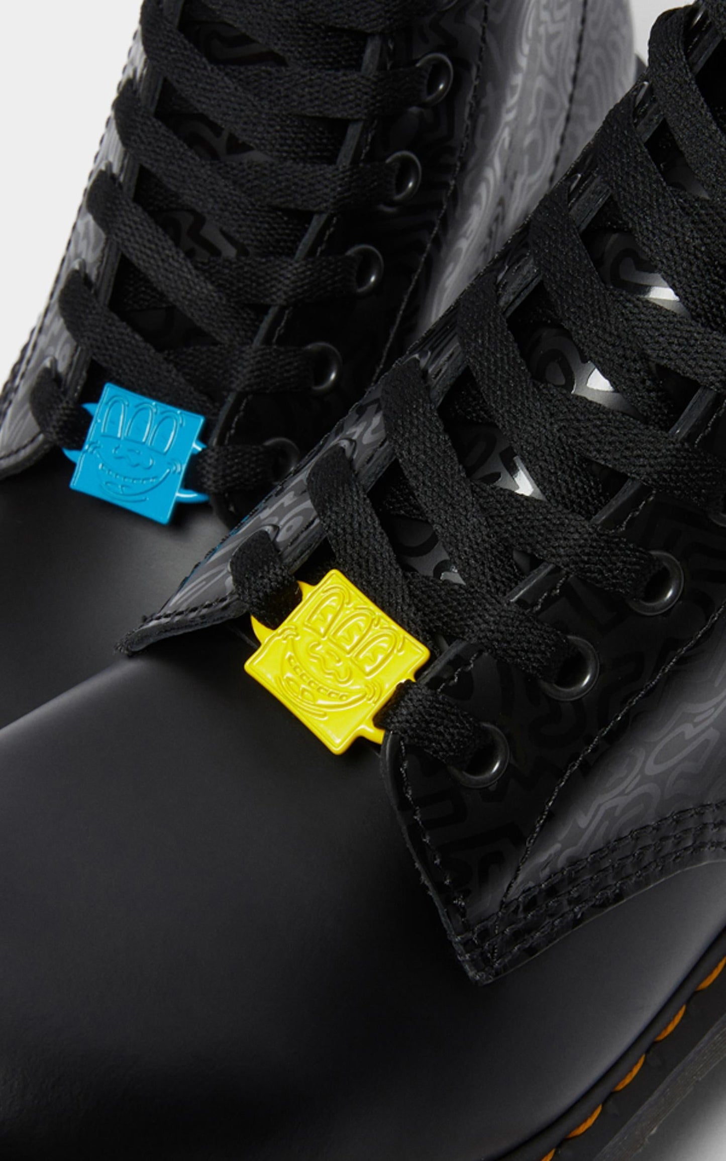 Dr. Martens - 1460 Keith Haring 8 Eye Boot in Black Smooth