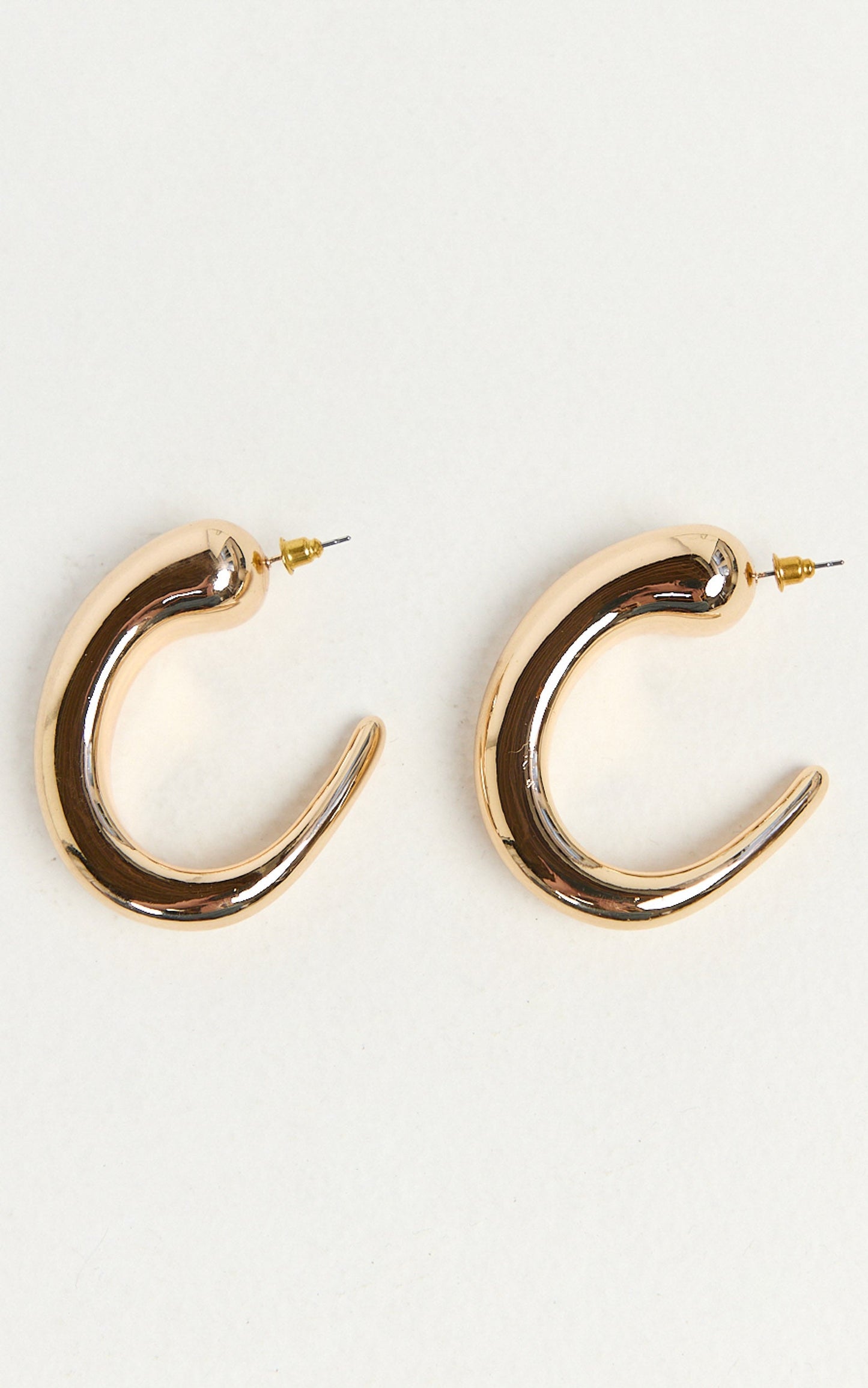Sanya Earrings - Chunky Hoop Earrings in Gold