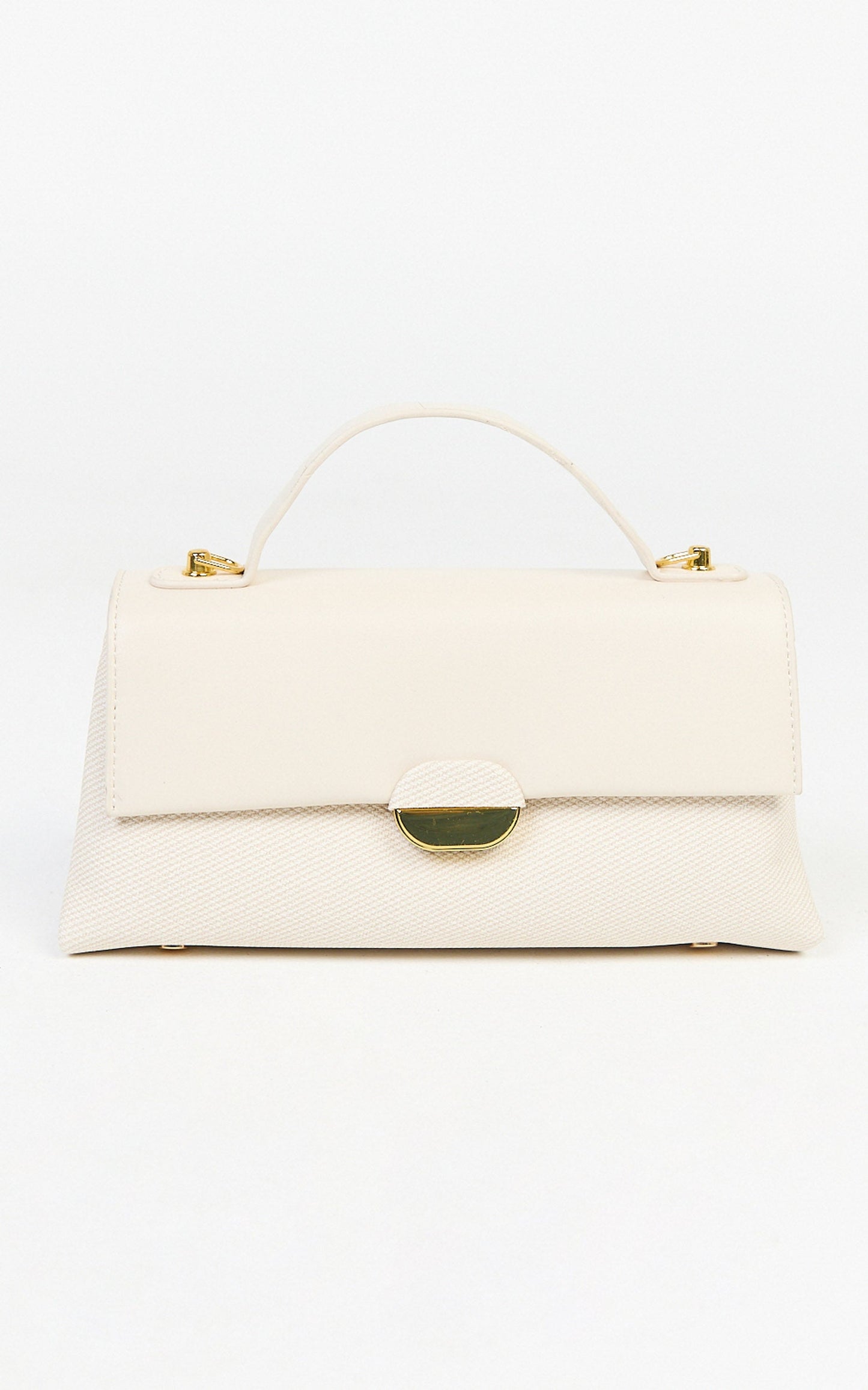 Gabrielle Bag - Top Handle Bag in Cream