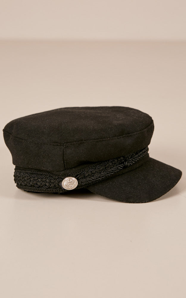 Boss Woman Conductor hat in black