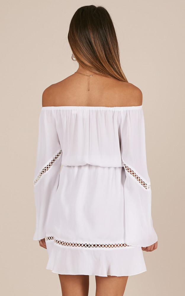 A Touch Of Twinkle Dress In White