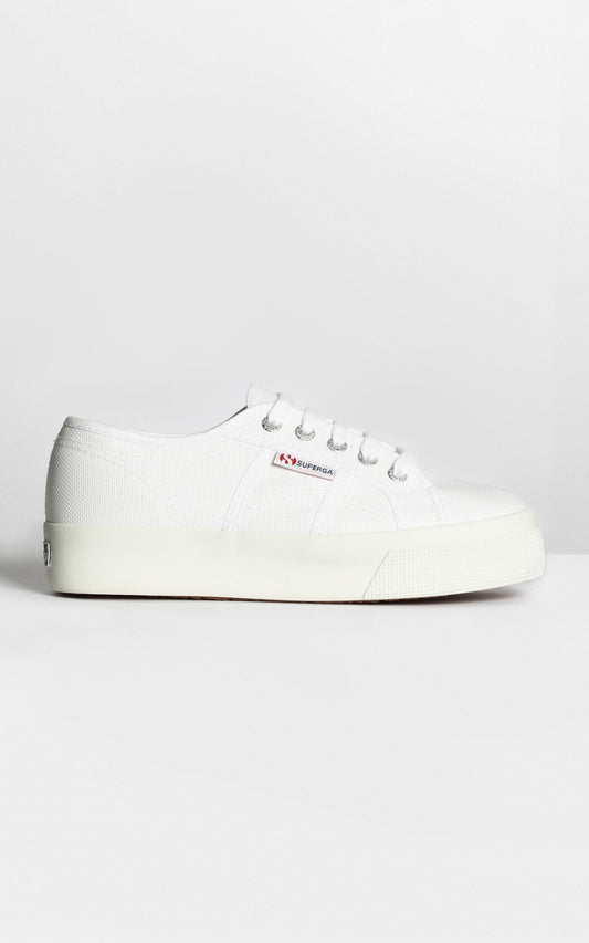 Superga- 2730 Cotu Sneakers in White Canvas