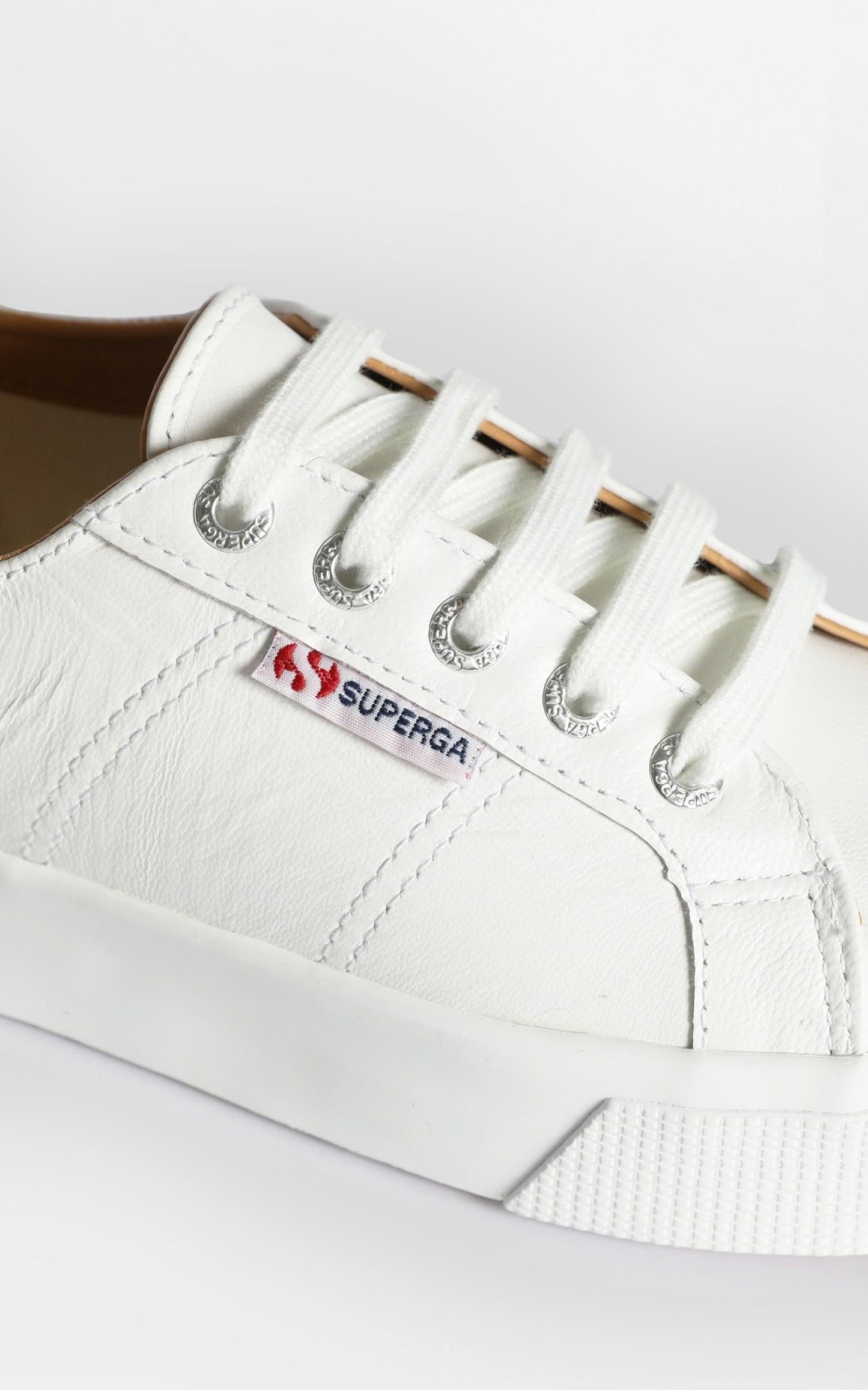 Superga - 2730 Nappaleau Sneakers in White Leather