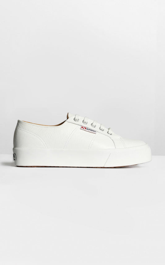 Superga - 2730 Nappaleau Sneakers in White Leather