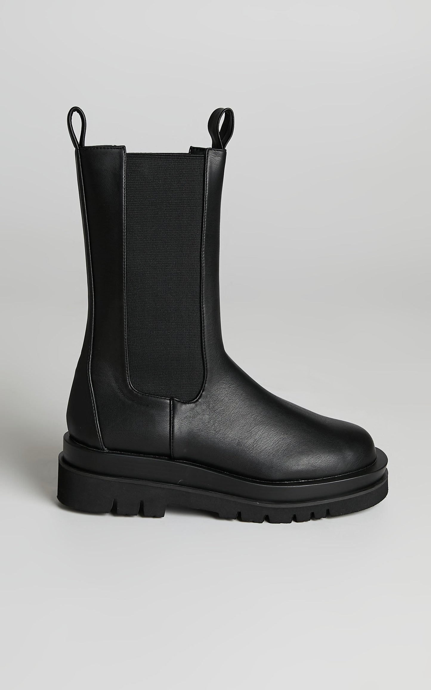 Public Desire - Dope Chunky Sole Chelsea Ankle Boots in Black