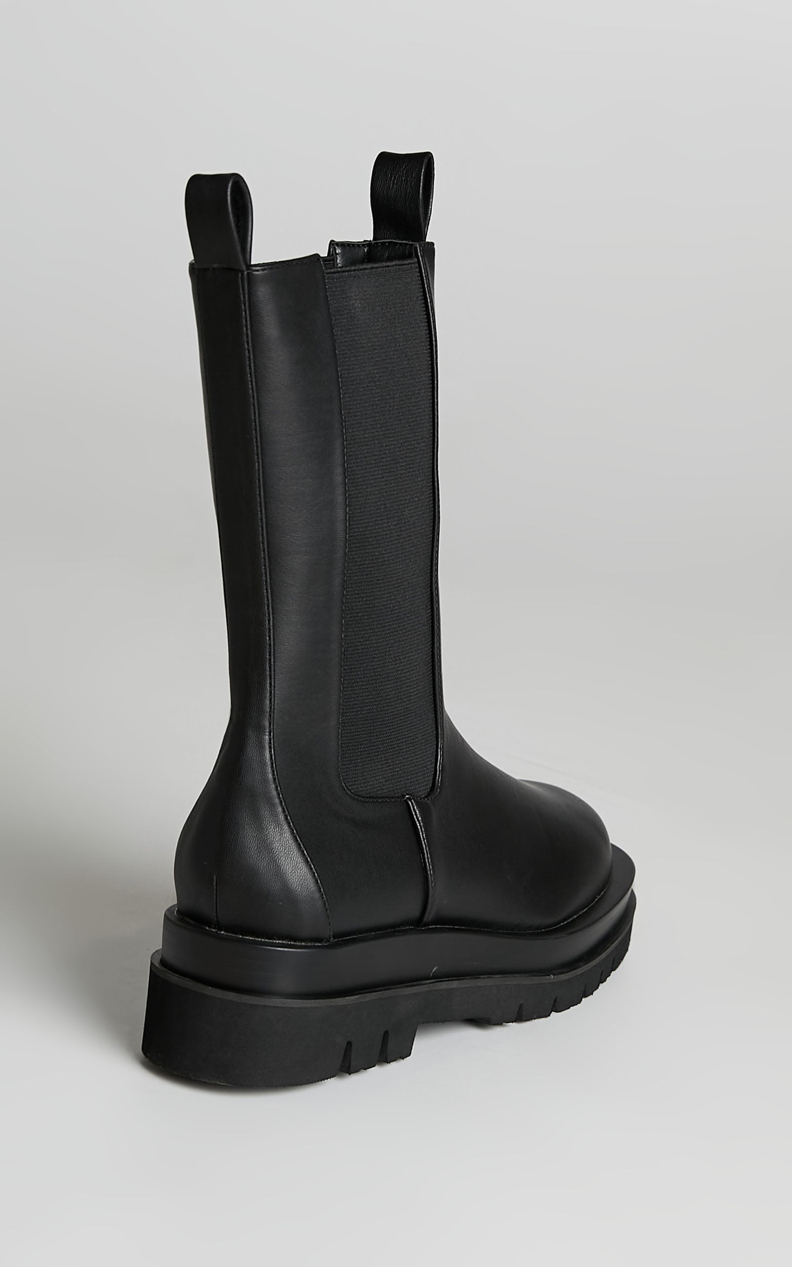 Public Desire - Dope Chunky Sole Chelsea Ankle Boots in Black