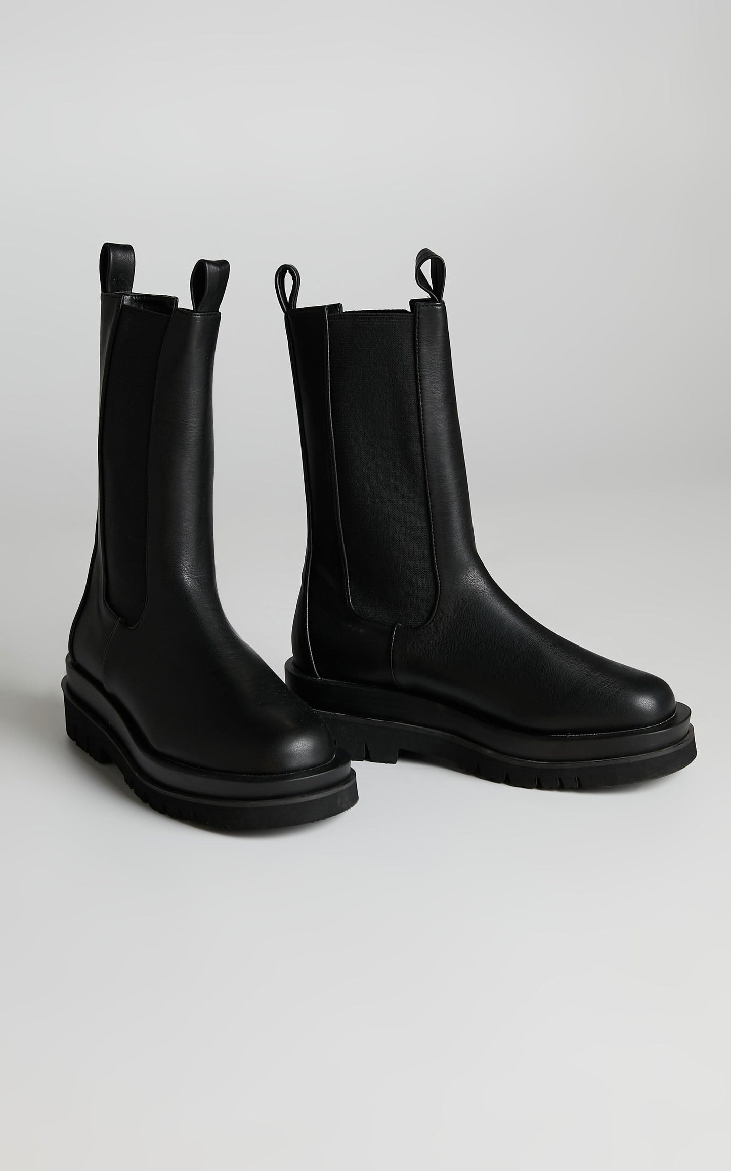 Public Desire - Dope Chunky Sole Chelsea Ankle Boots in Black