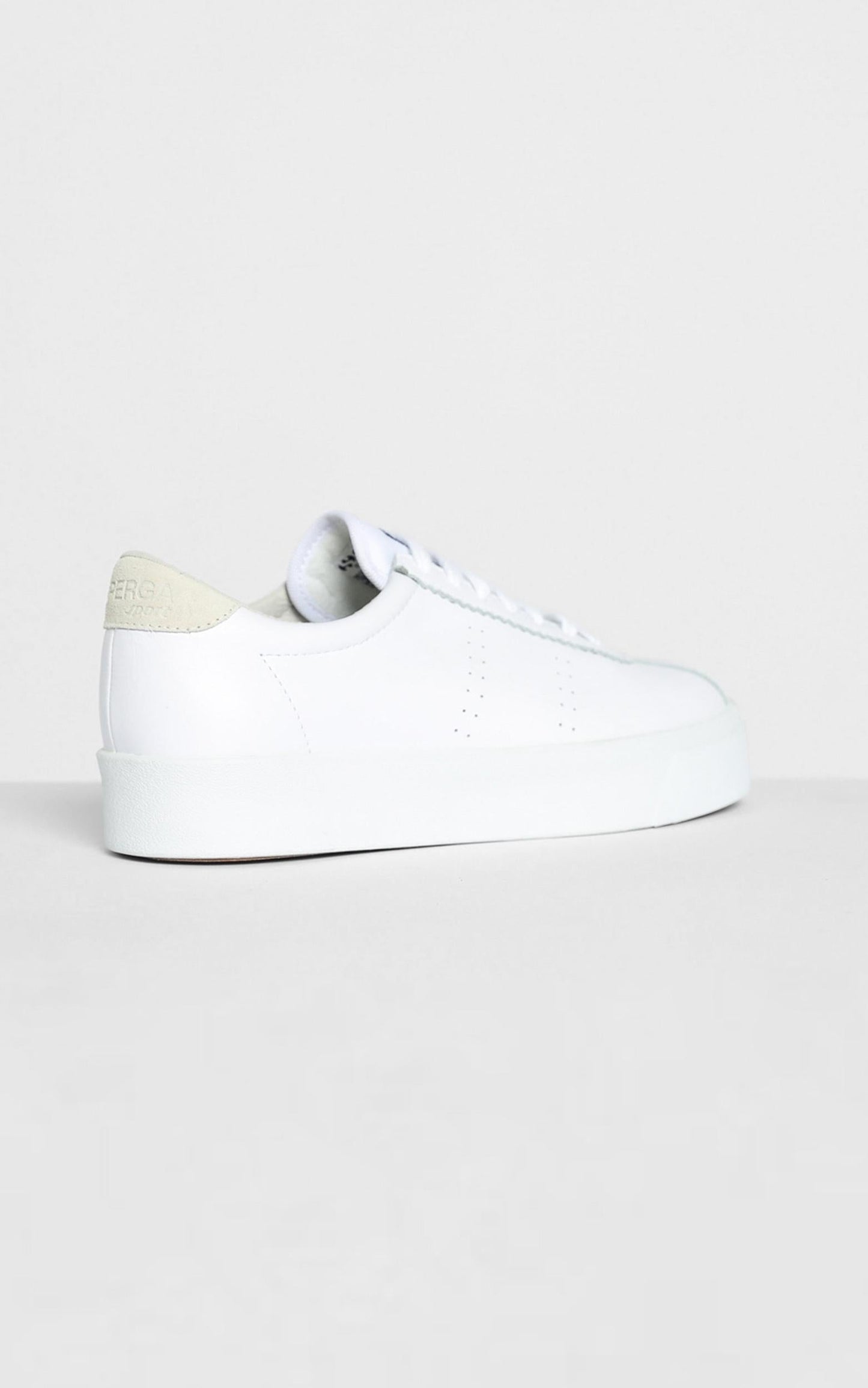 Superga - 2854 Club3 Leasuew Sneakers in White Beige Lt Sand