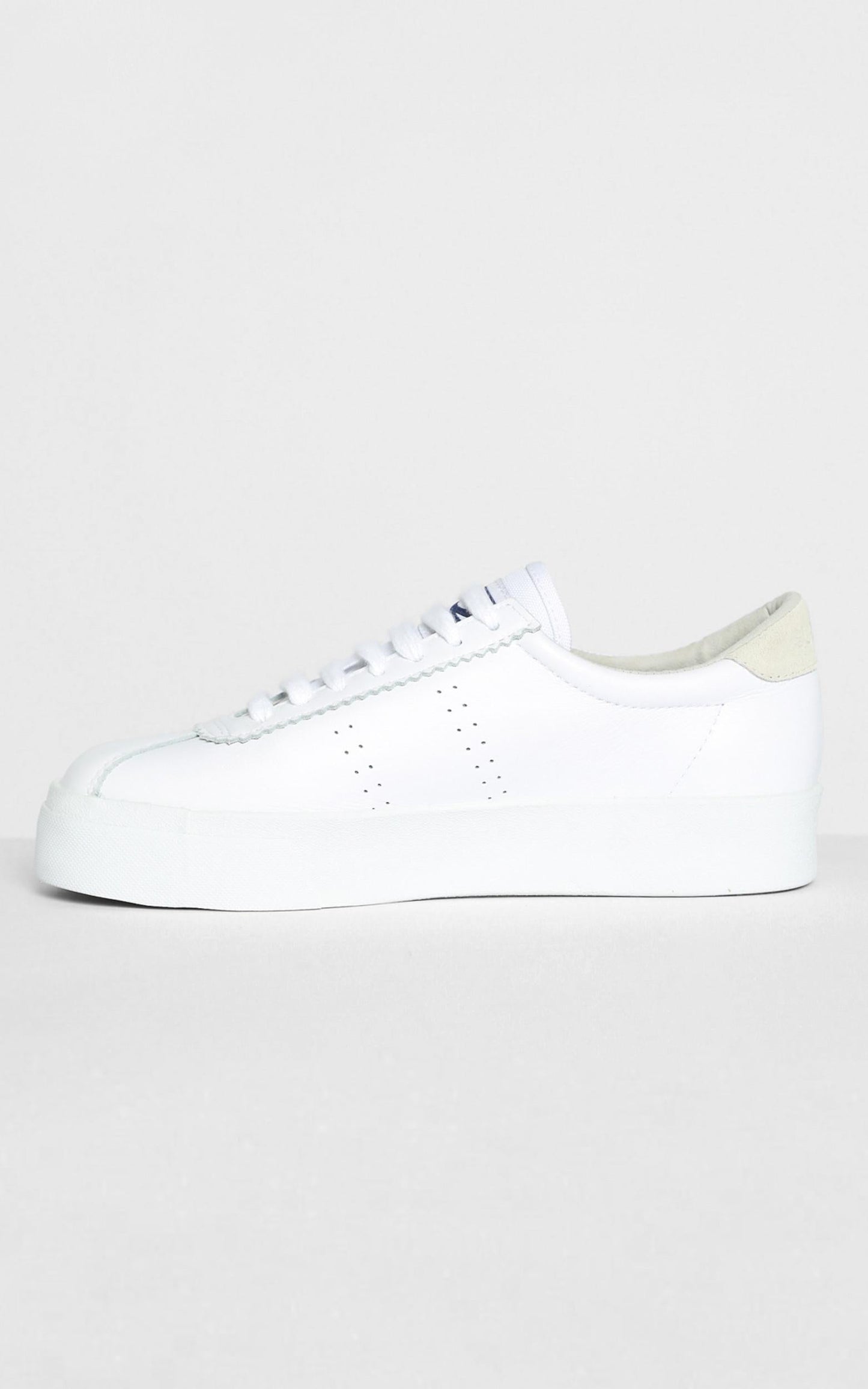 Superga - 2854 Club3 Leasuew Sneakers in White Beige Lt Sand