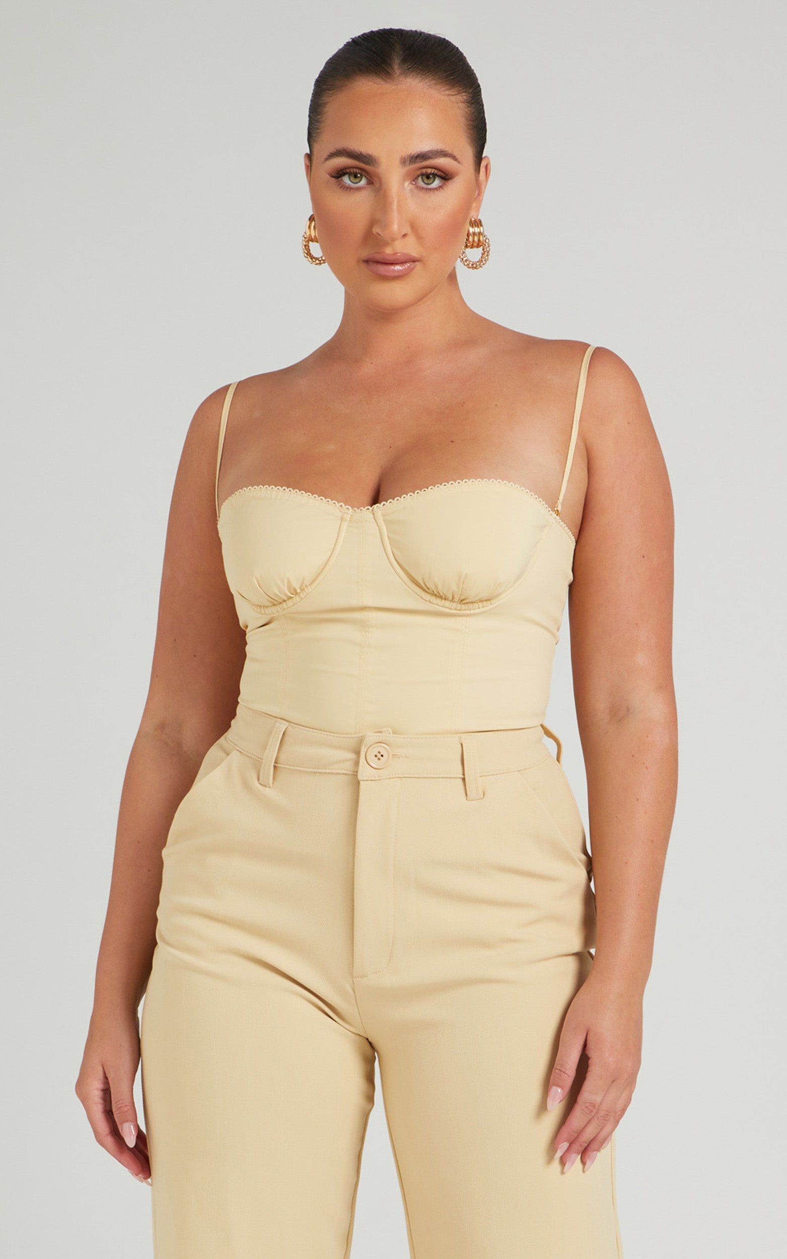 Danielle Bernstein - Underwire Corset in Taupe