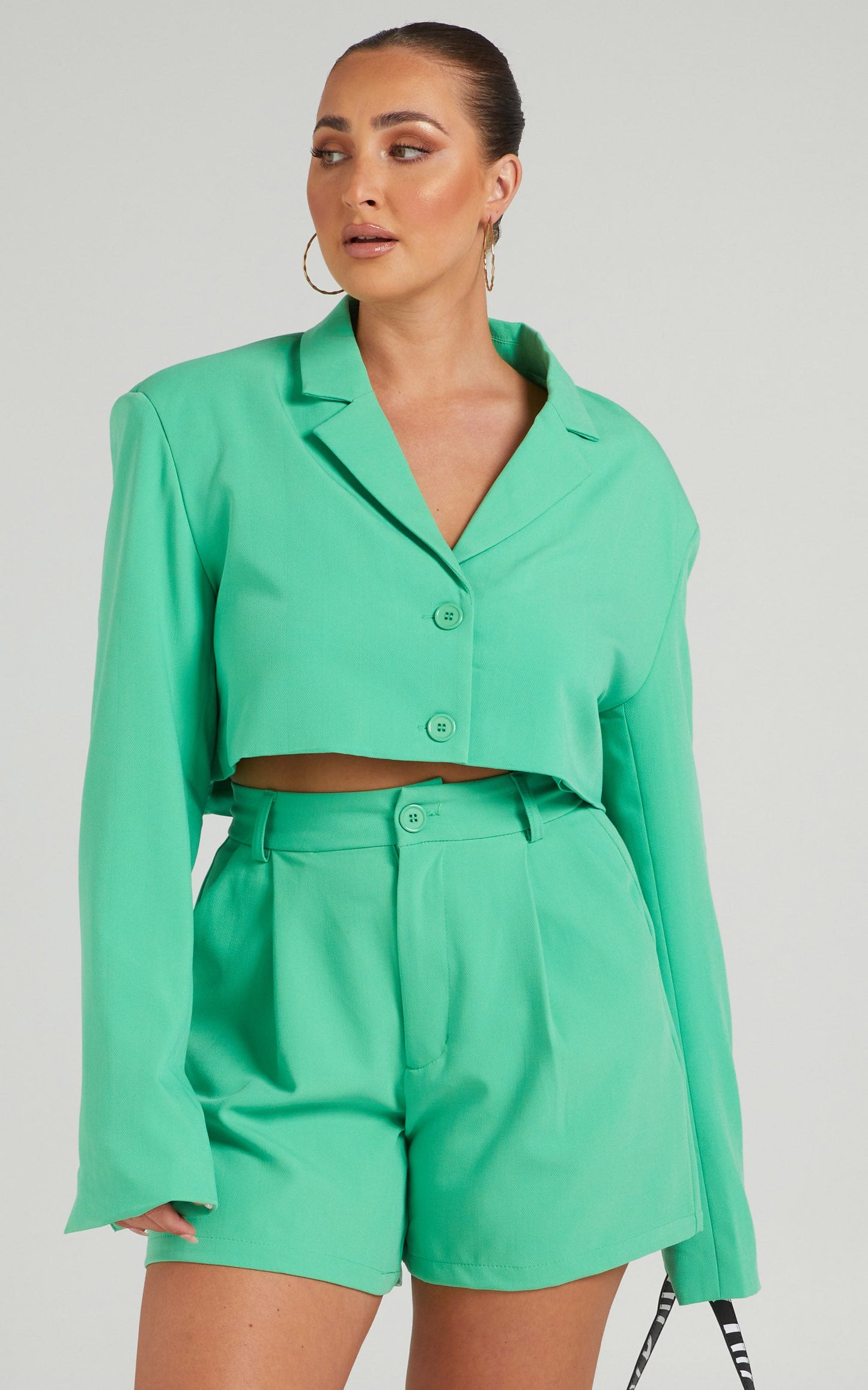 Danielle Bernstein - Trouser Short in Green