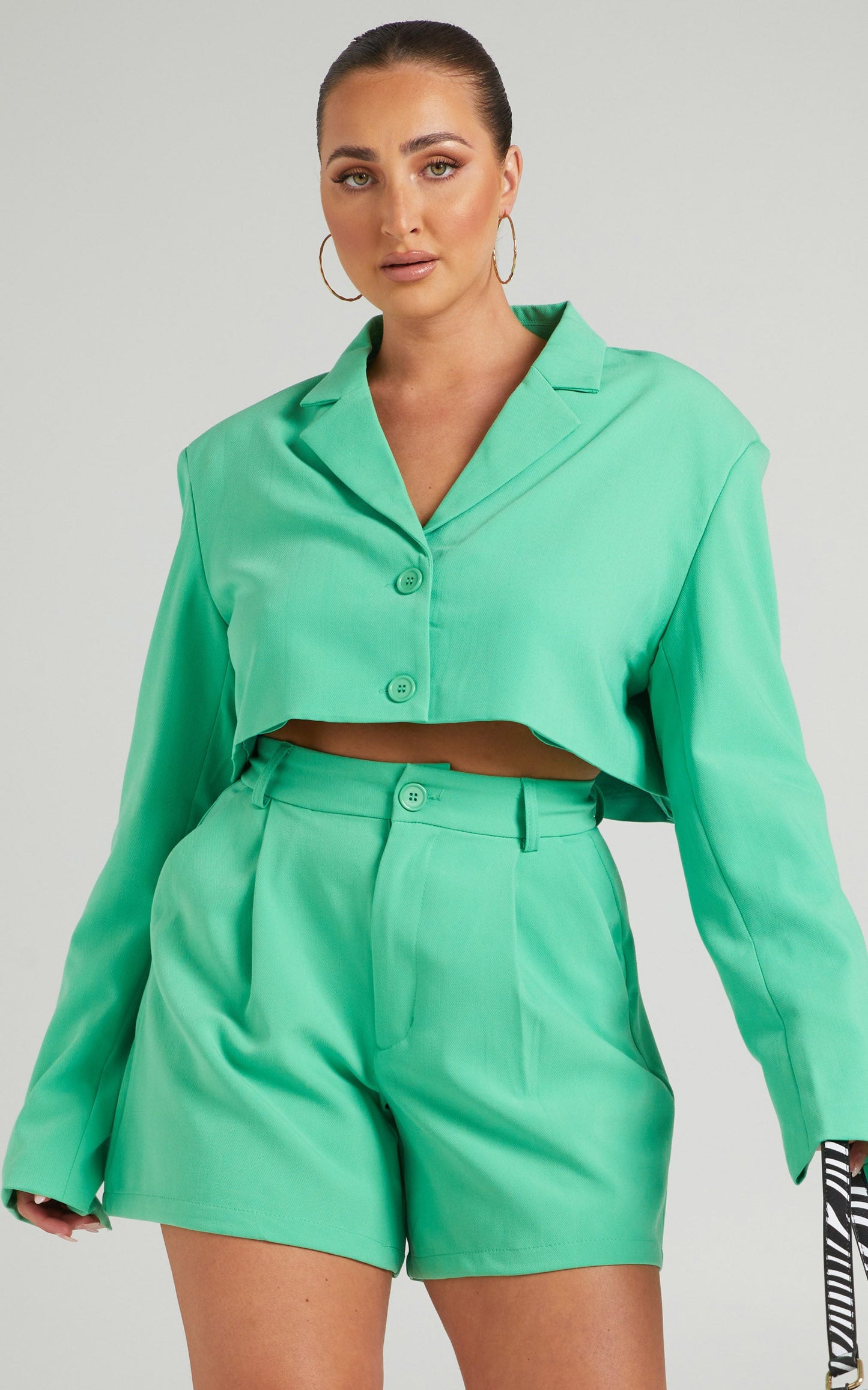 Danielle Bernstein - Trouser Short in Green
