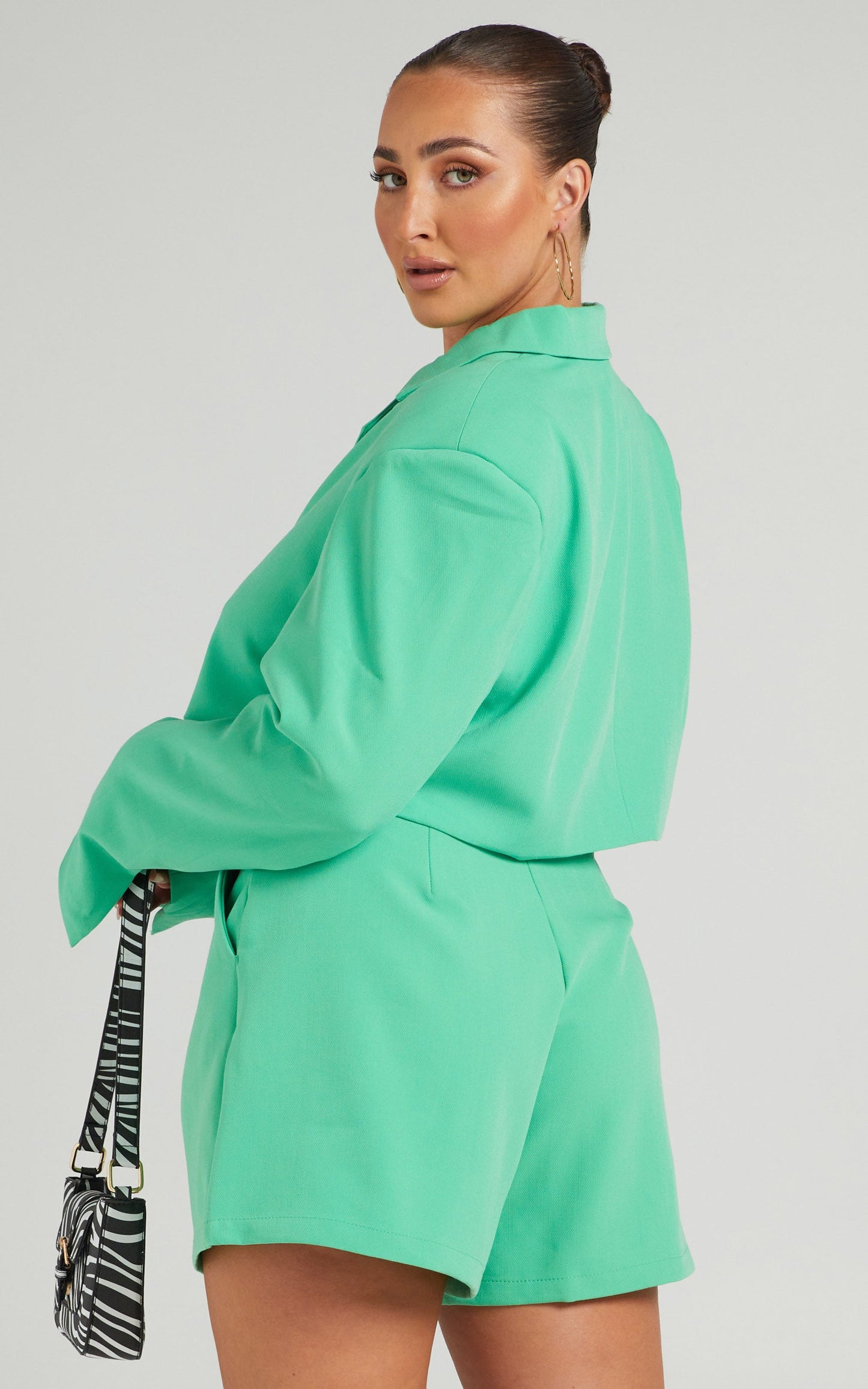 Danielle Bernstein - Trouser Short in Green