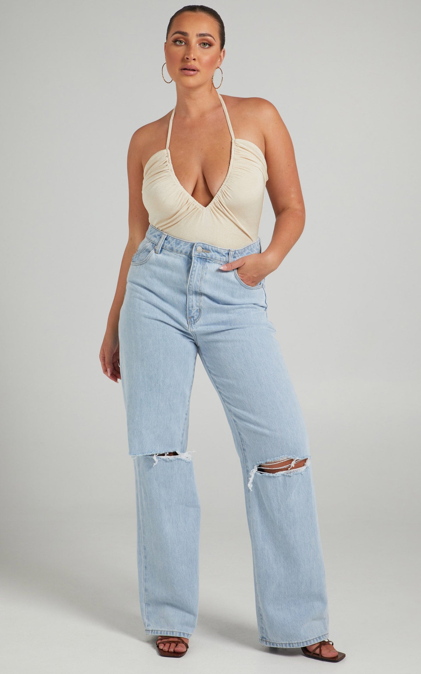 Rolla's x Sofia Richie - Heidi Jean in Holiday Blue Organic