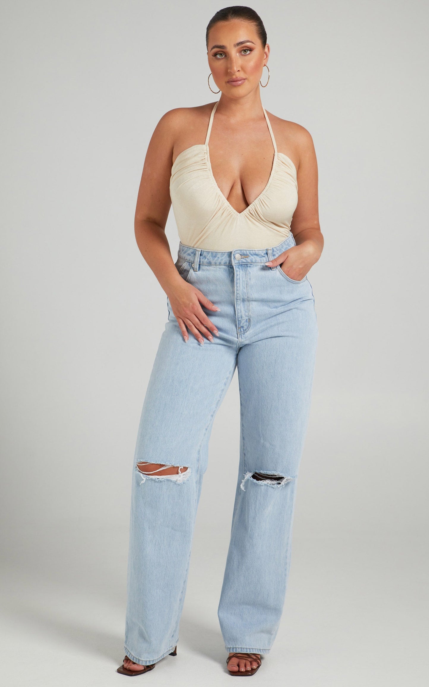 Rolla's x Sofia Richie - Heidi Jean in Holiday Blue Organic