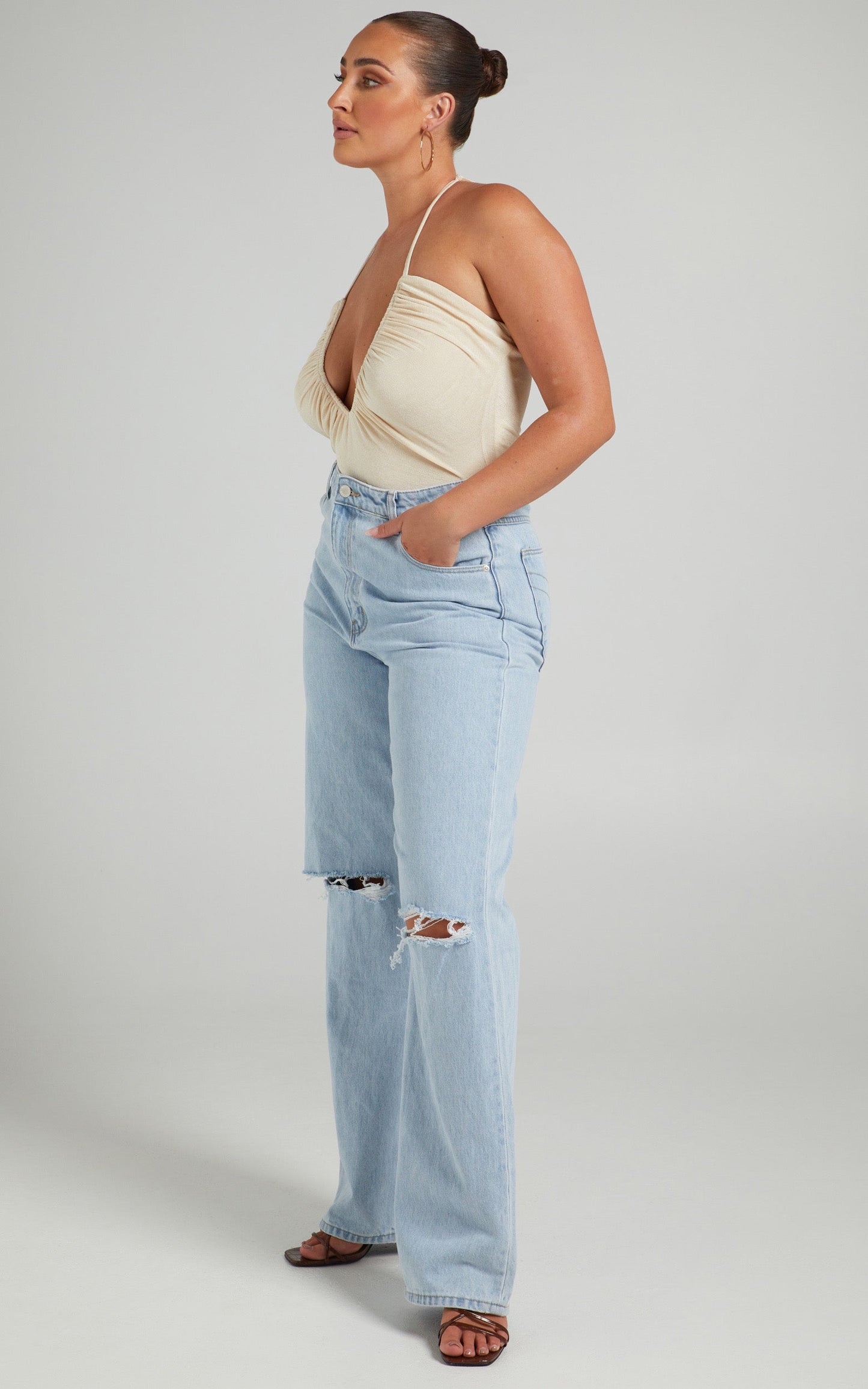 Rolla's x Sofia Richie - Heidi Jean in Holiday Blue Organic
