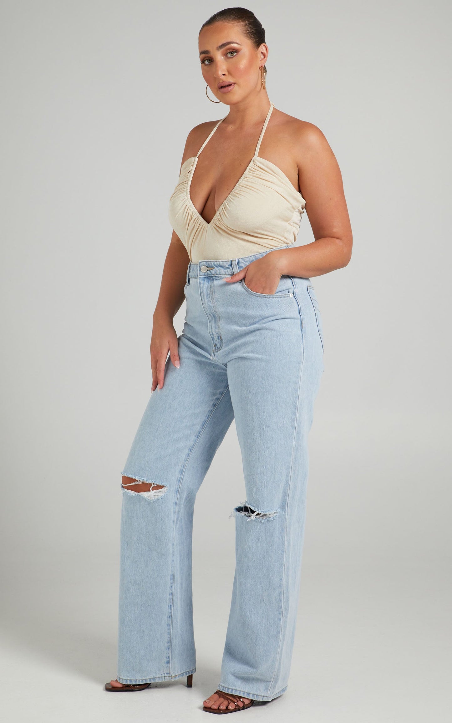 Rolla's x Sofia Richie - Heidi Jean in Holiday Blue Organic