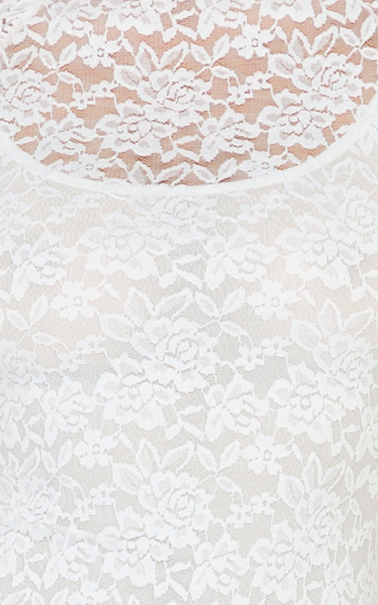 Emma Midi Dress - Lace Cap Sleeve Bodycon Dress in White