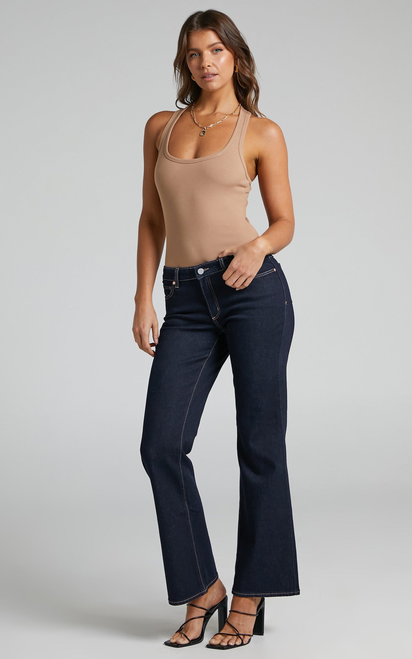 Abrand - A '99 Low Boot Alice Jean in Rinse Denim