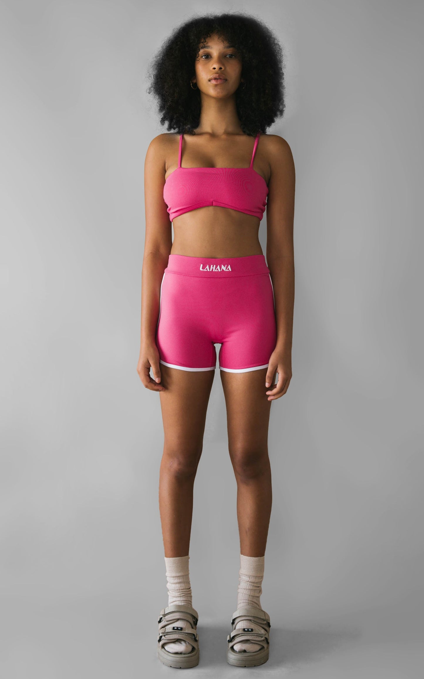 Lahana - Zadie Biker Shorts in Dragonfruit Pink