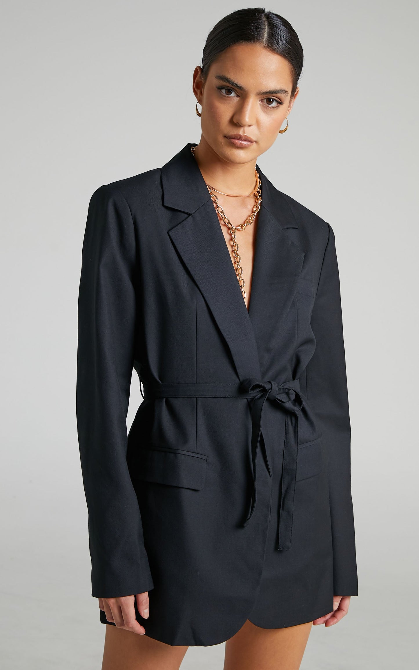 Lioness - Olympia Blazer Dress in Black