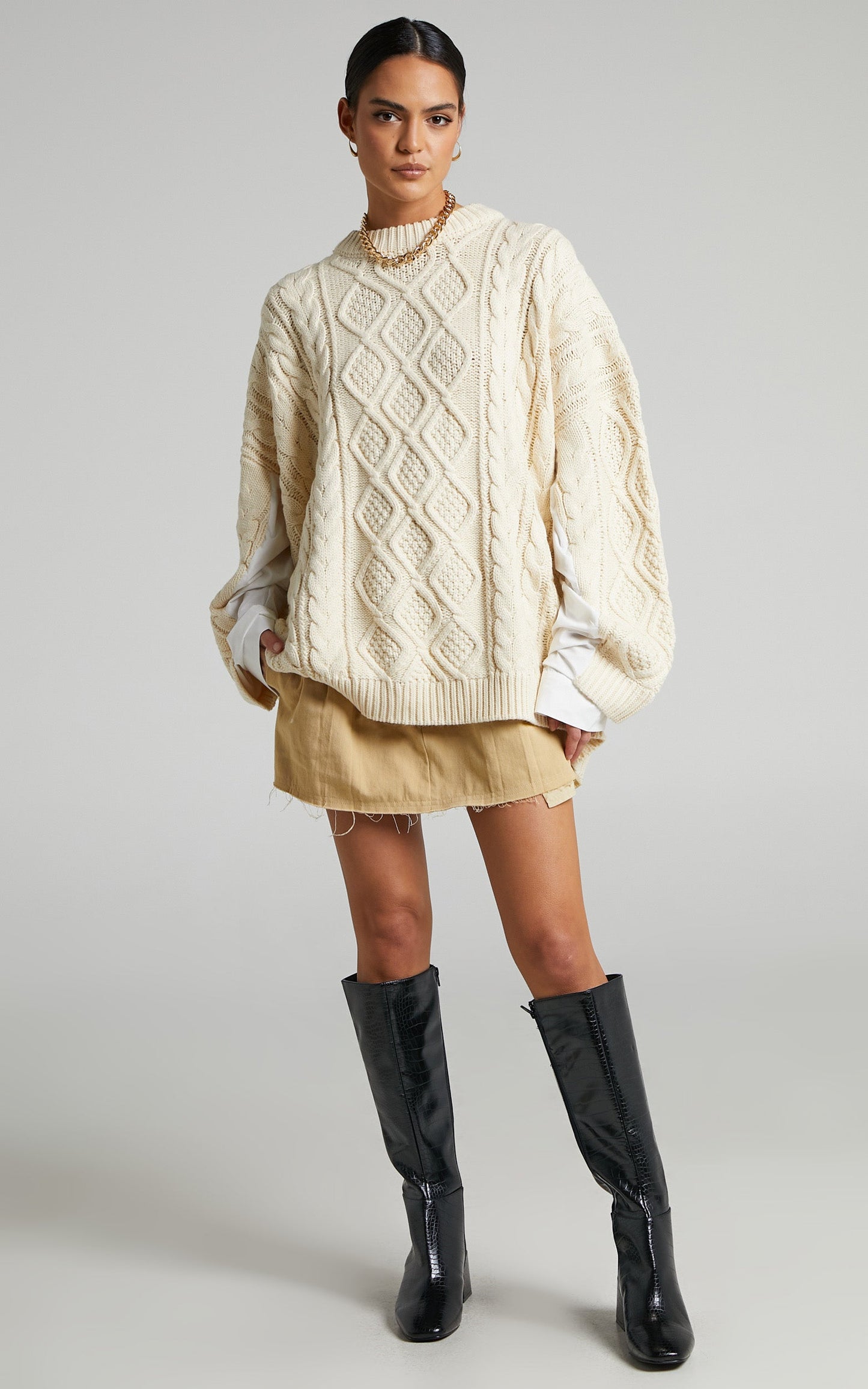 Lioness - Sonny Oversized Knit in Cream